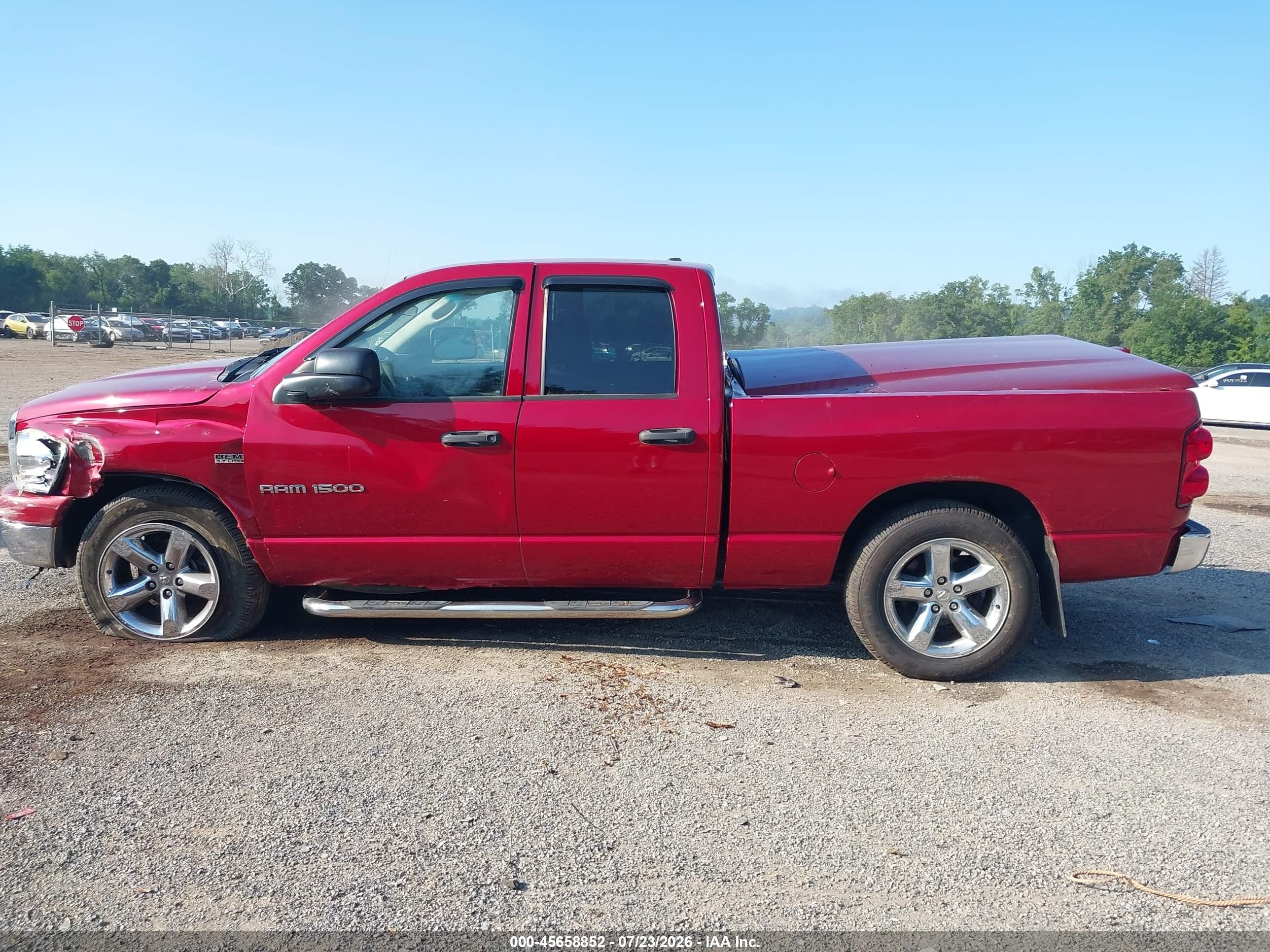 2007 Dodge Ram 1500 Slt Темно-бордовый vin: 1D7HA18287S266169