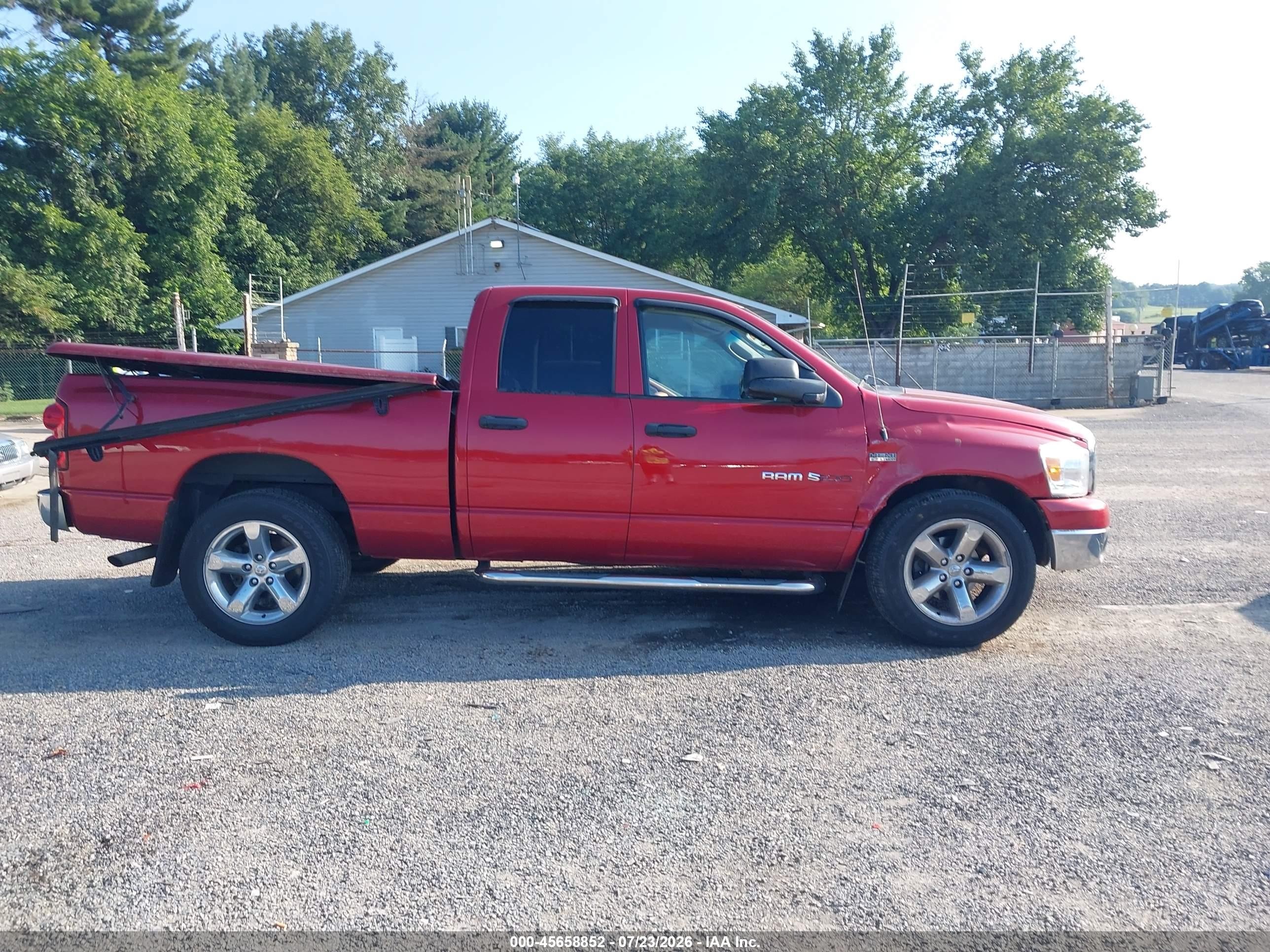 2007 Dodge Ram 1500 Slt Темно-бордовый vin: 1D7HA18287S266169