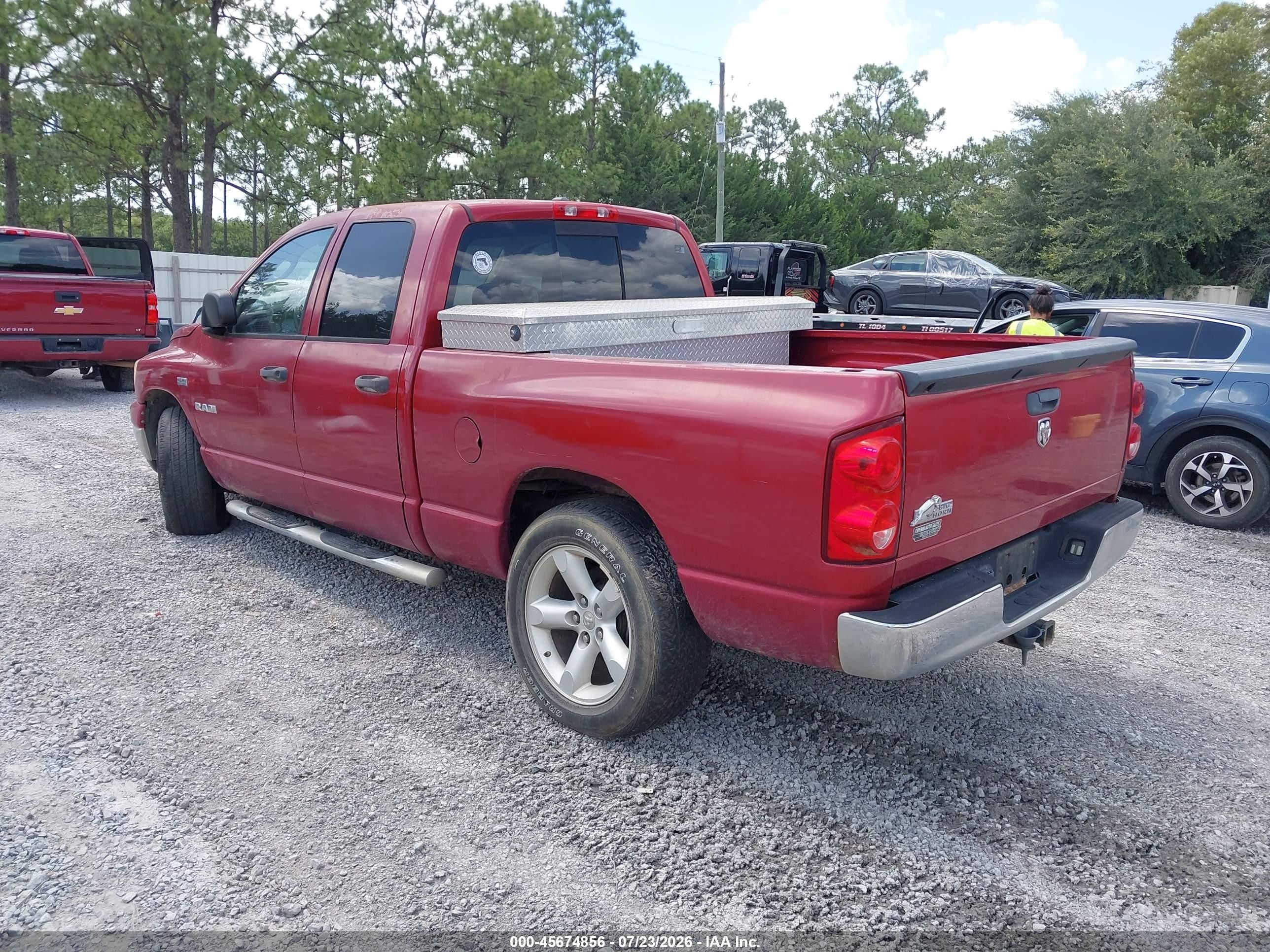 2008 Dodge Ram 1500 Slt Red vin: 1D7HA18288J163616