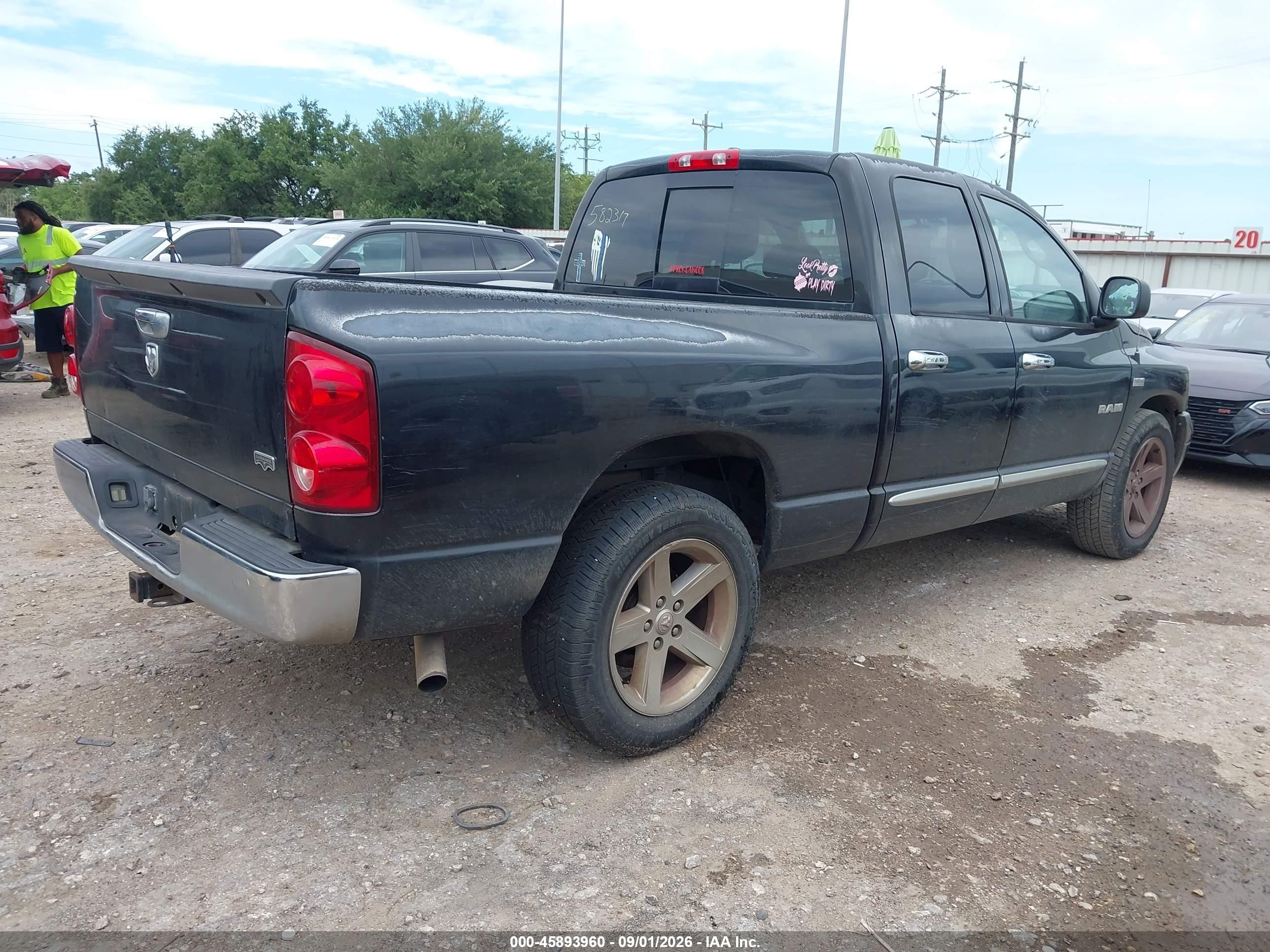 2008 Dodge Ram 1500 Laramie Black vin: 1D7HA18288S582317