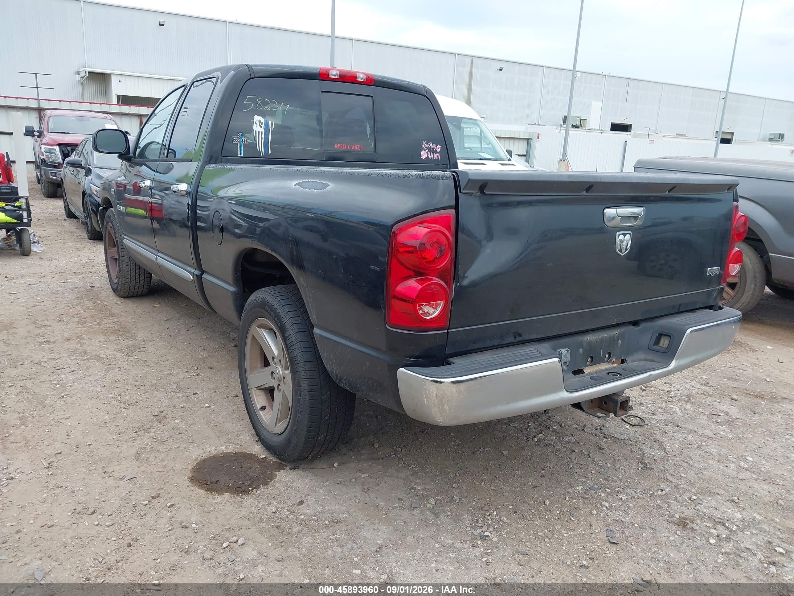 2008 Dodge Ram 1500 Laramie Black vin: 1D7HA18288S582317