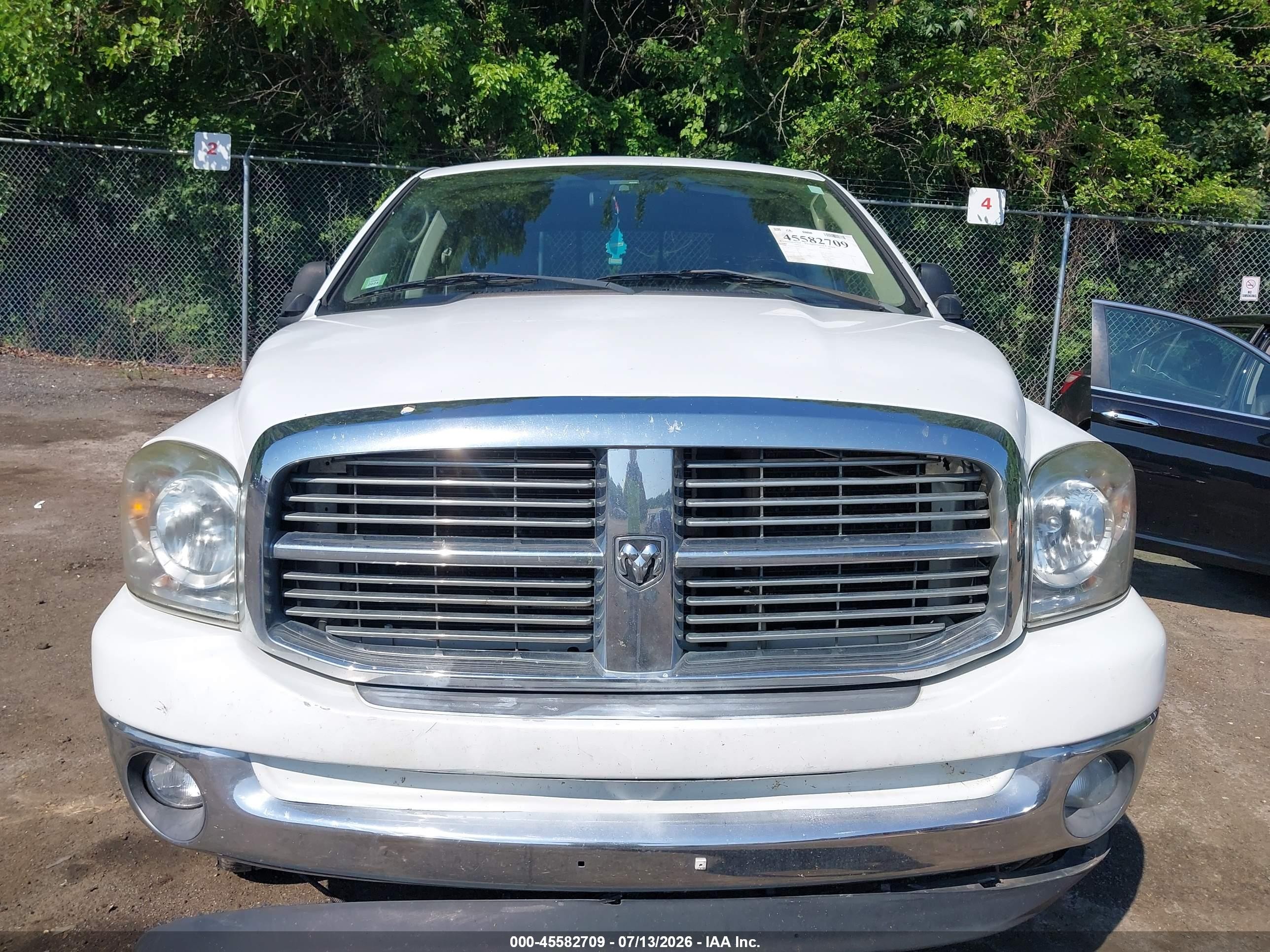 2008 Dodge Ram 1500 Slt White vin: 1D7HA18288S586562