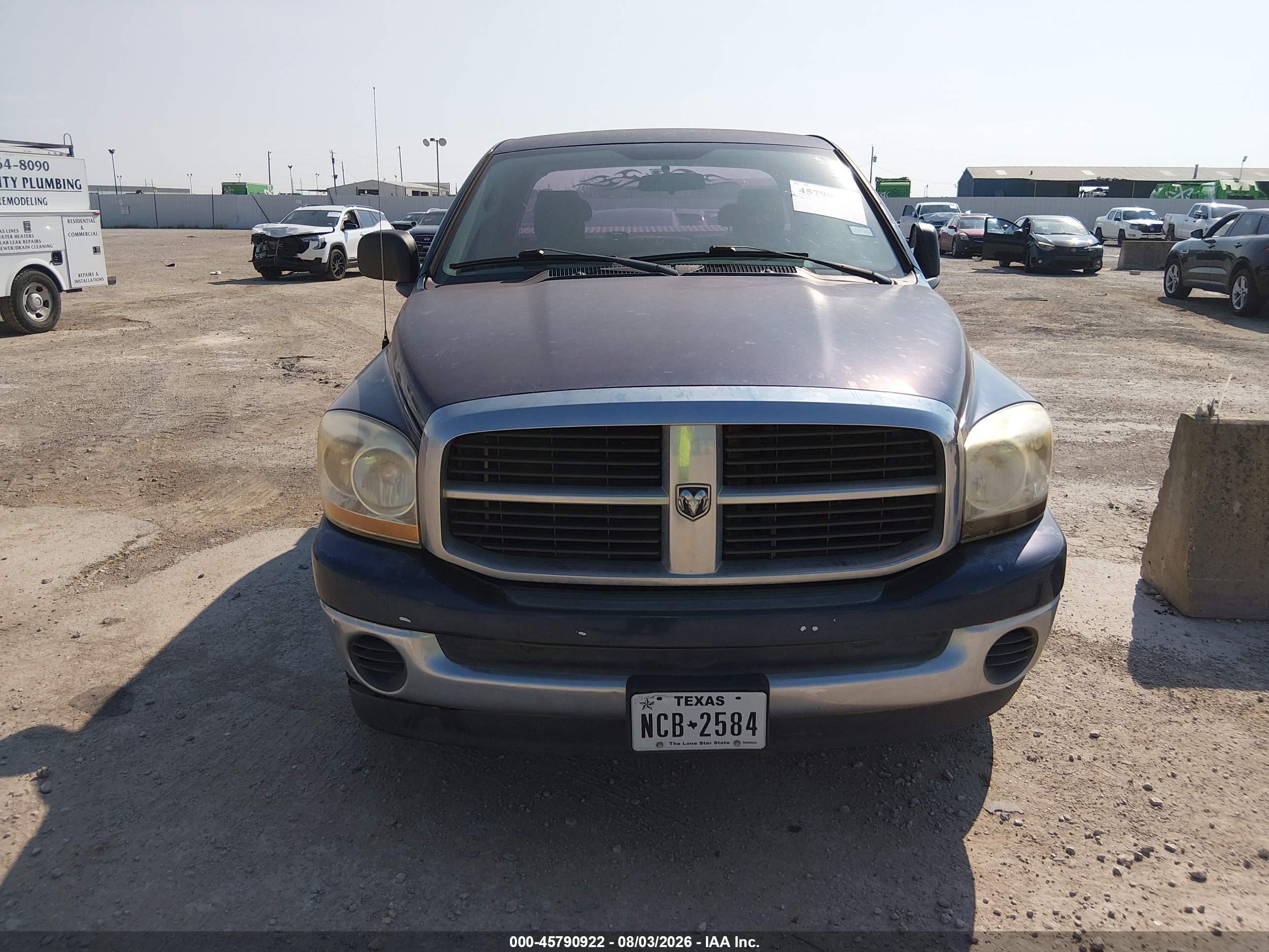 2006 Dodge Ram 1500 Slt Синий vin: 1D7HA18296S521720