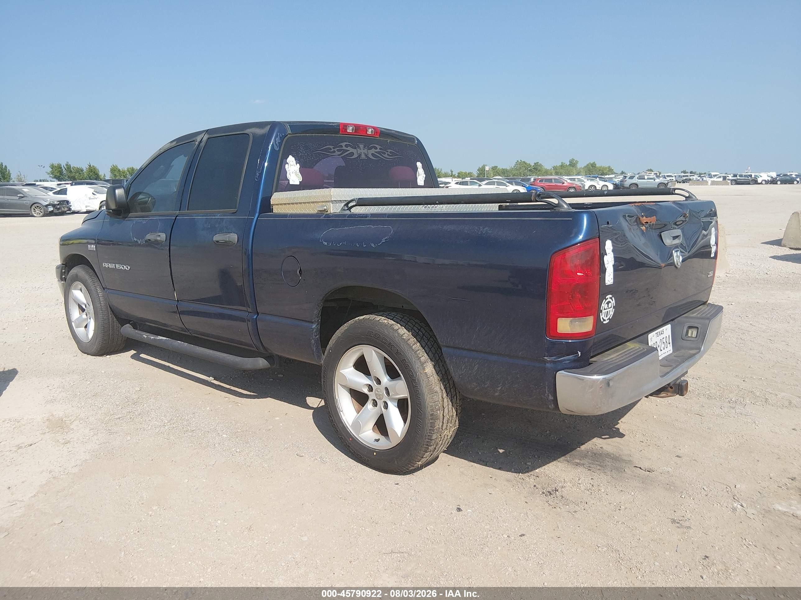 2006 Dodge Ram 1500 Slt Синий vin: 1D7HA18296S521720