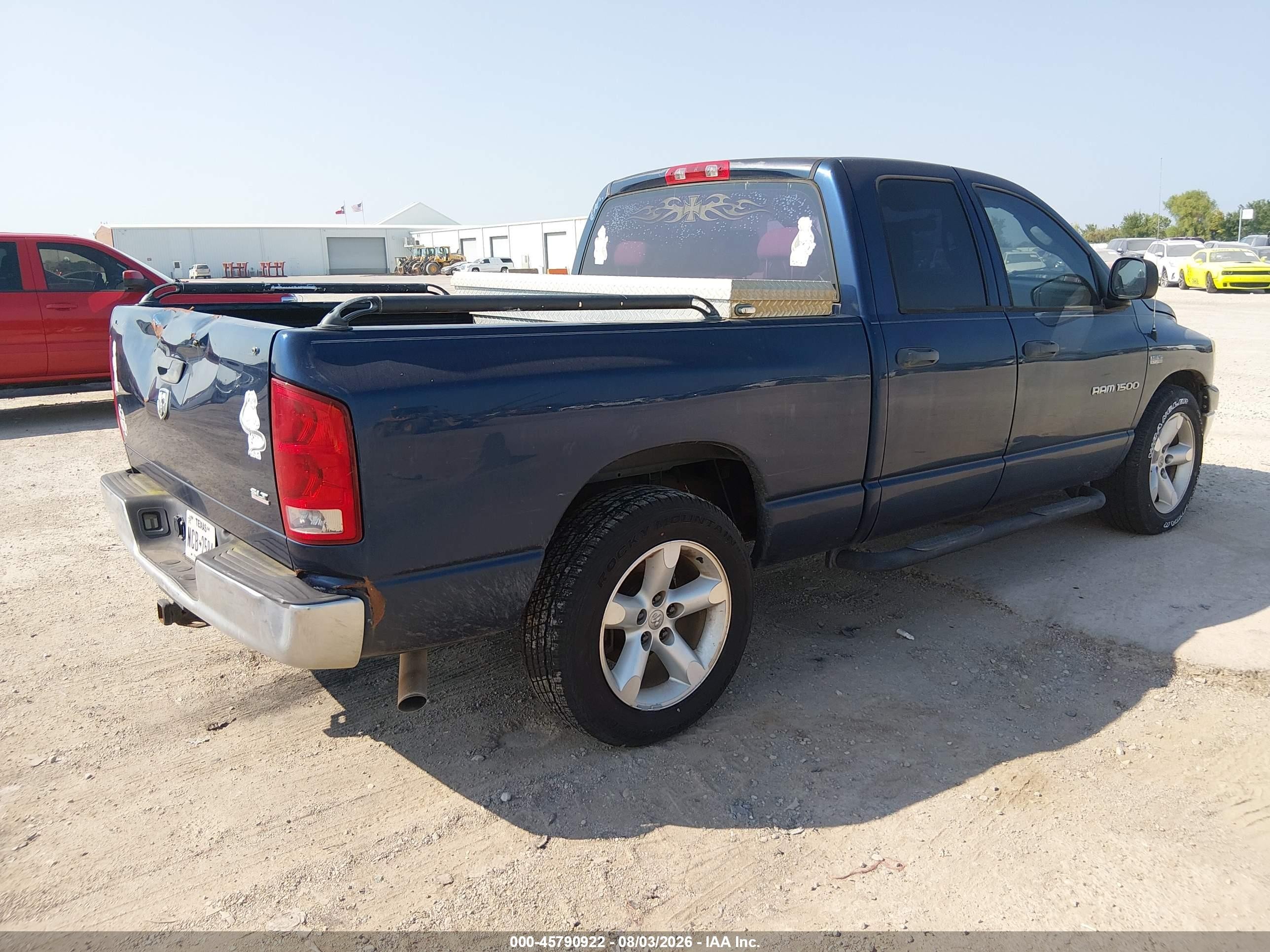 2006 Dodge Ram 1500 Slt Синий vin: 1D7HA18296S521720