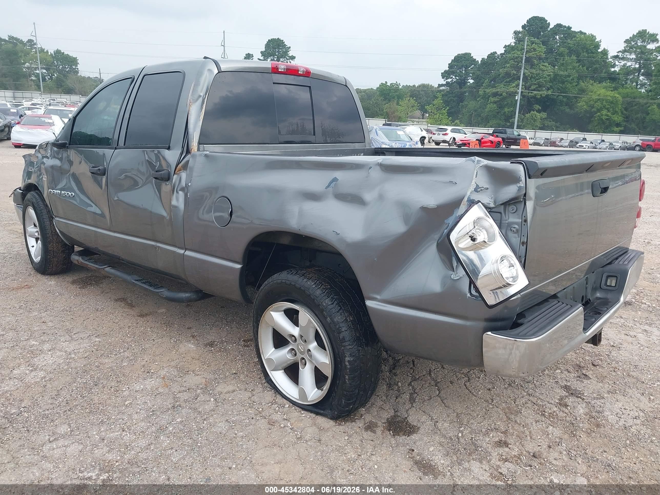 2007 Dodge Ram 1500 Slt Gray vin: 1D7HA18297S222584