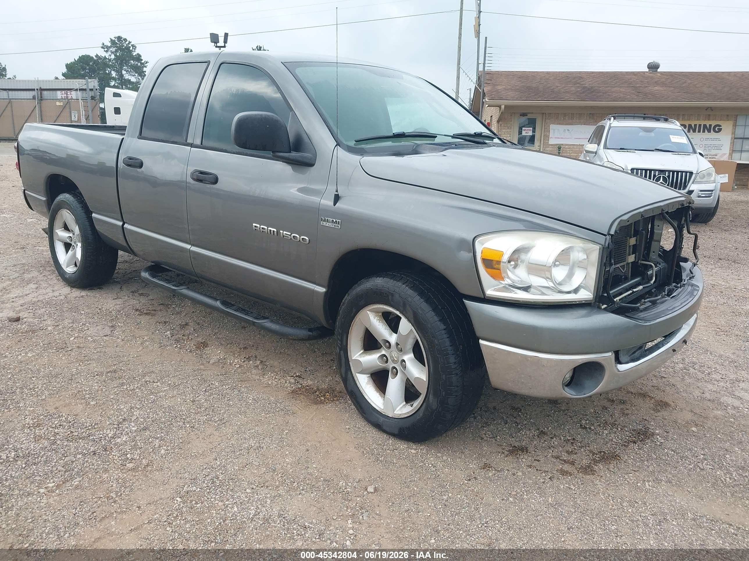 2007 Dodge Ram 1500 Slt Gray vin: 1D7HA18297S222584