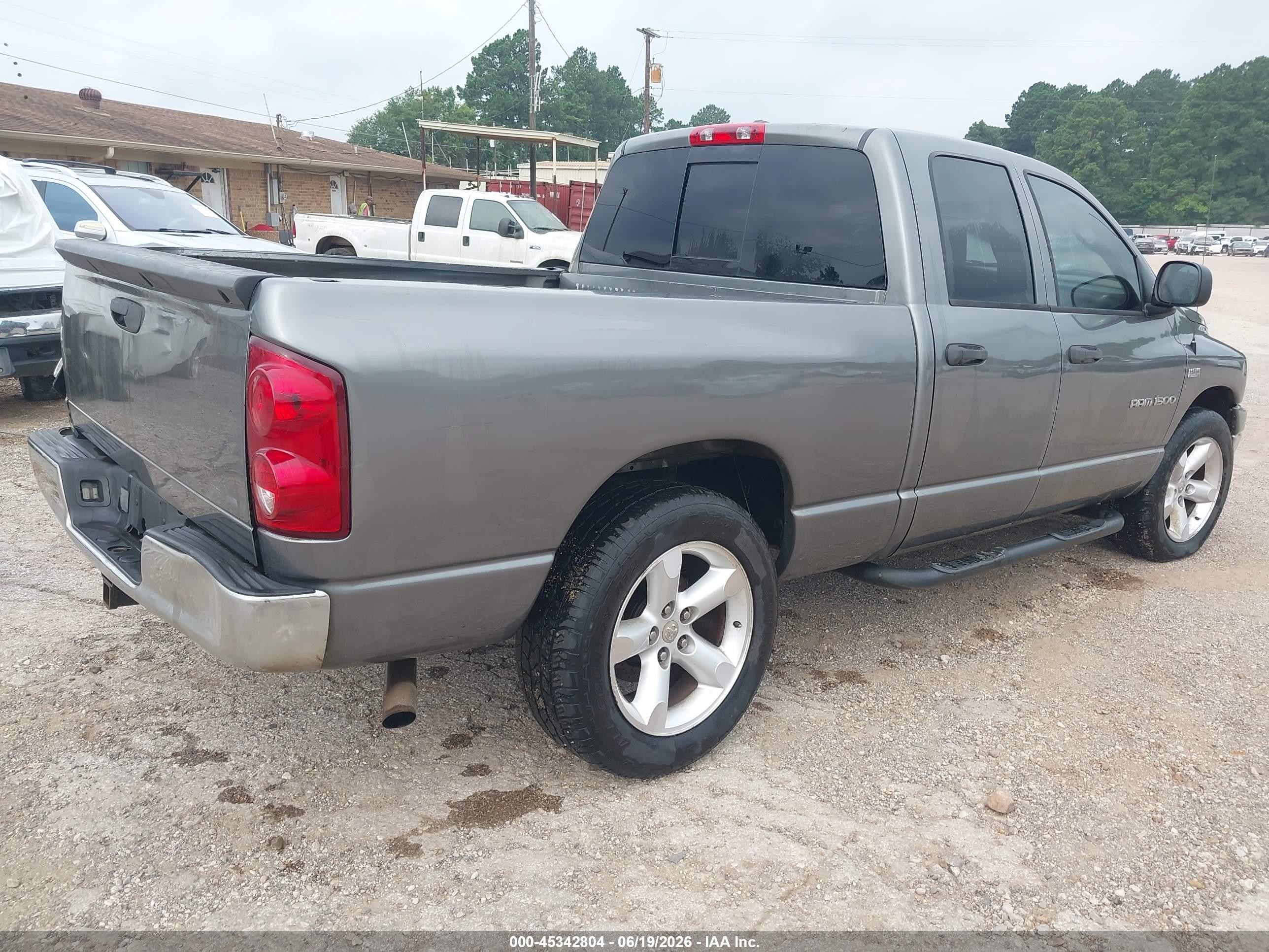 2007 Dodge Ram 1500 Slt Gray vin: 1D7HA18297S222584