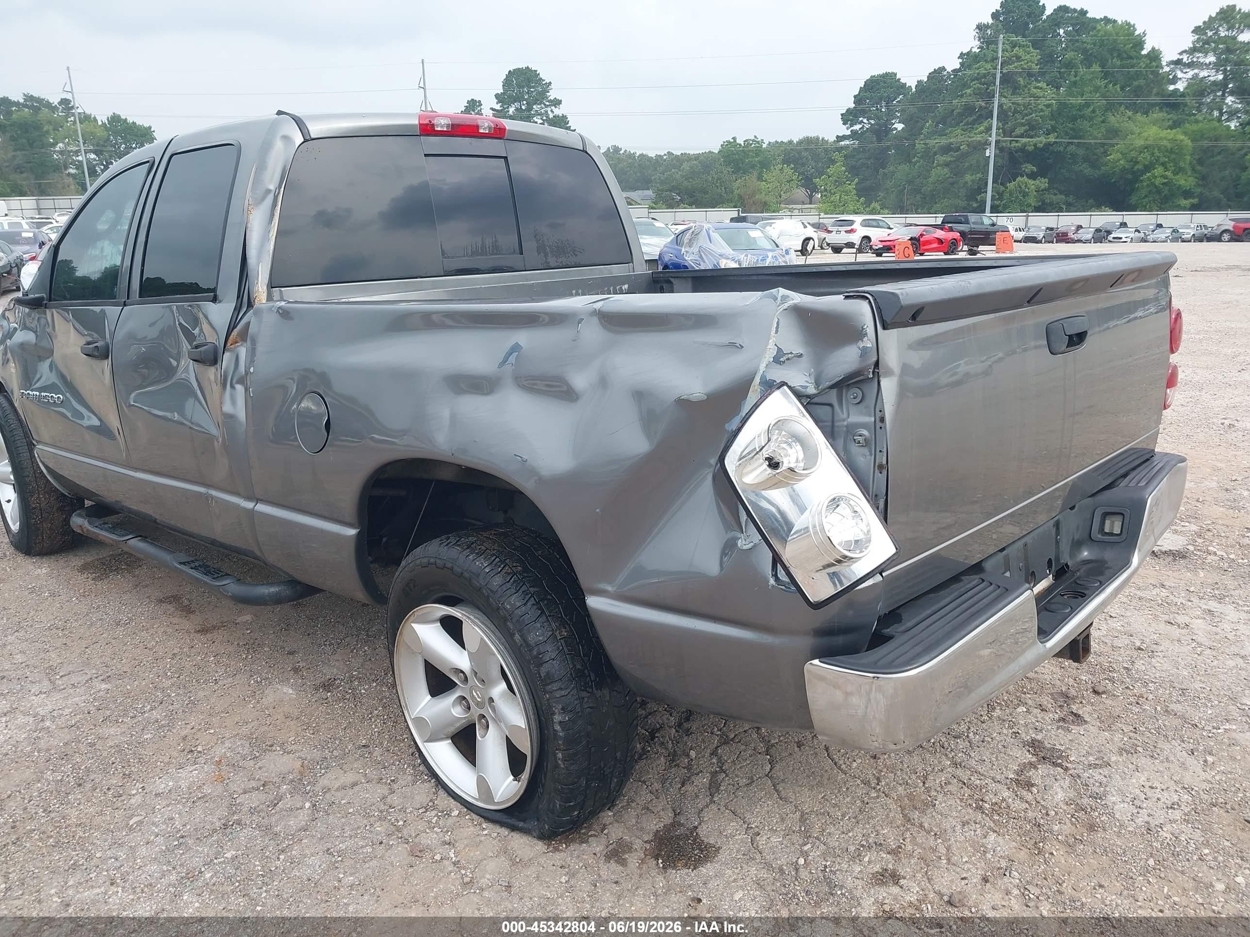 2007 Dodge Ram 1500 Slt Gray vin: 1D7HA18297S222584