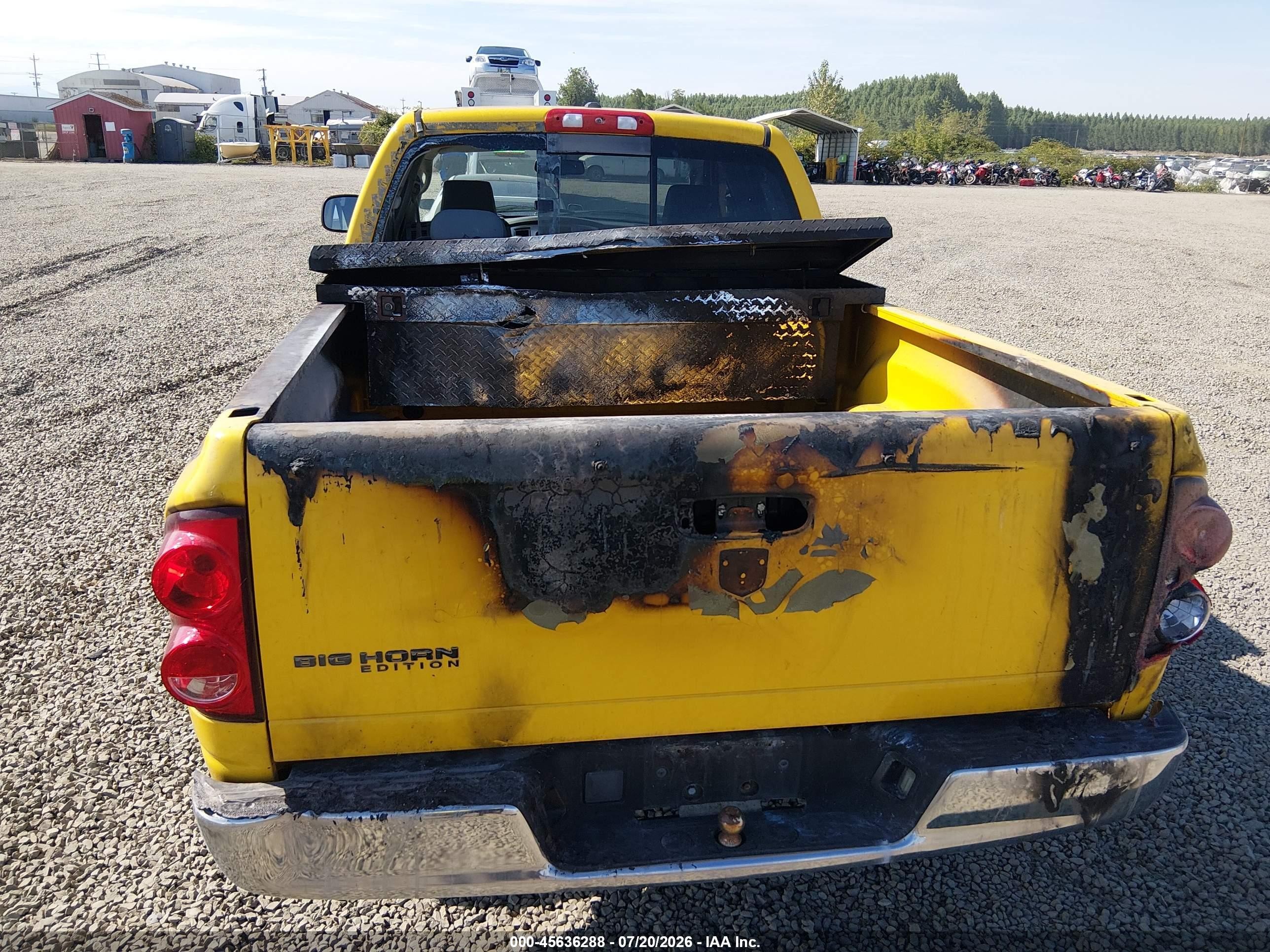 2007 Dodge Ram 1500 Slt Yellow vin: 1D7HA18297S251048