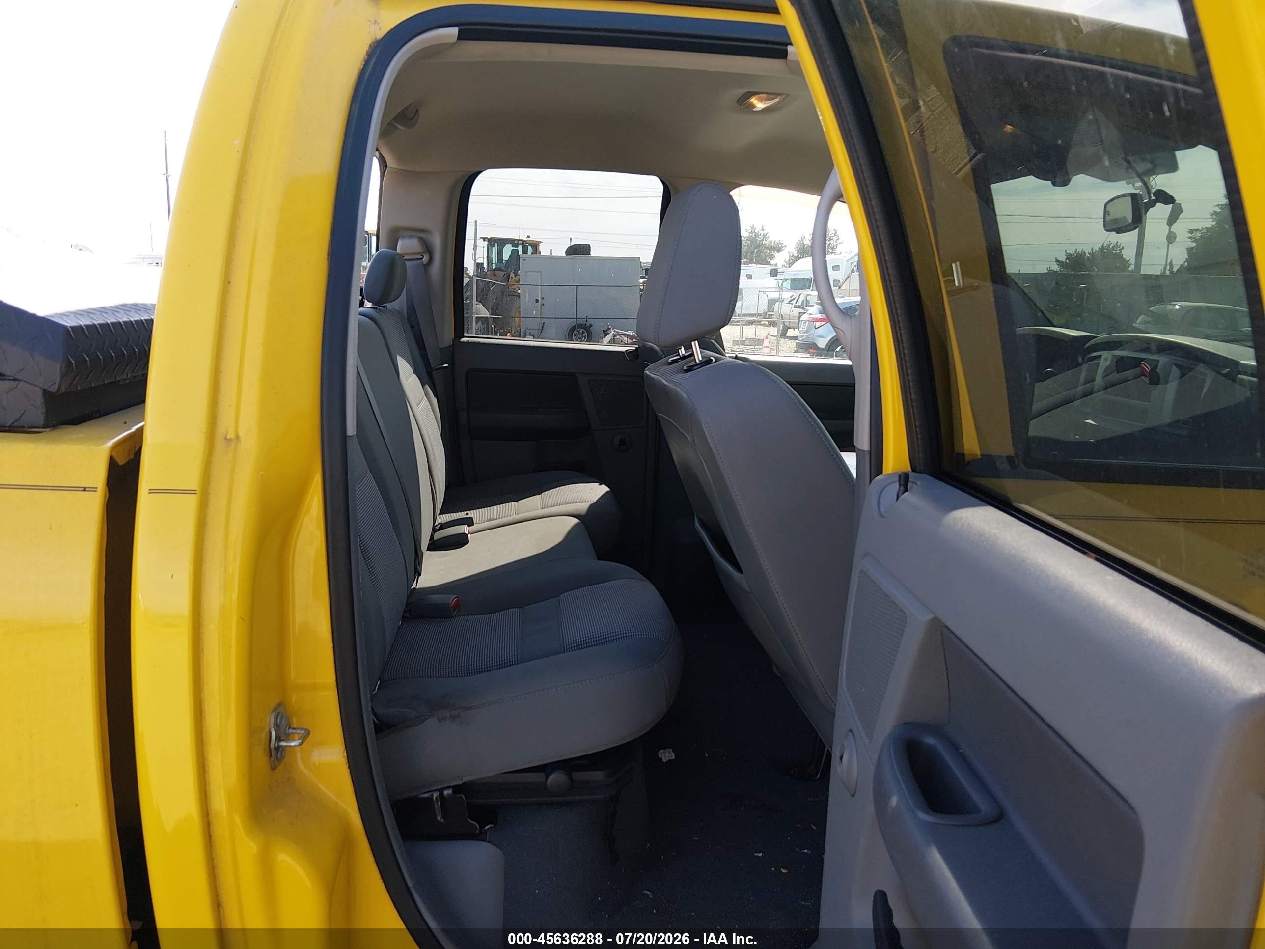 2007 Dodge Ram 1500 Slt Yellow vin: 1D7HA18297S251048