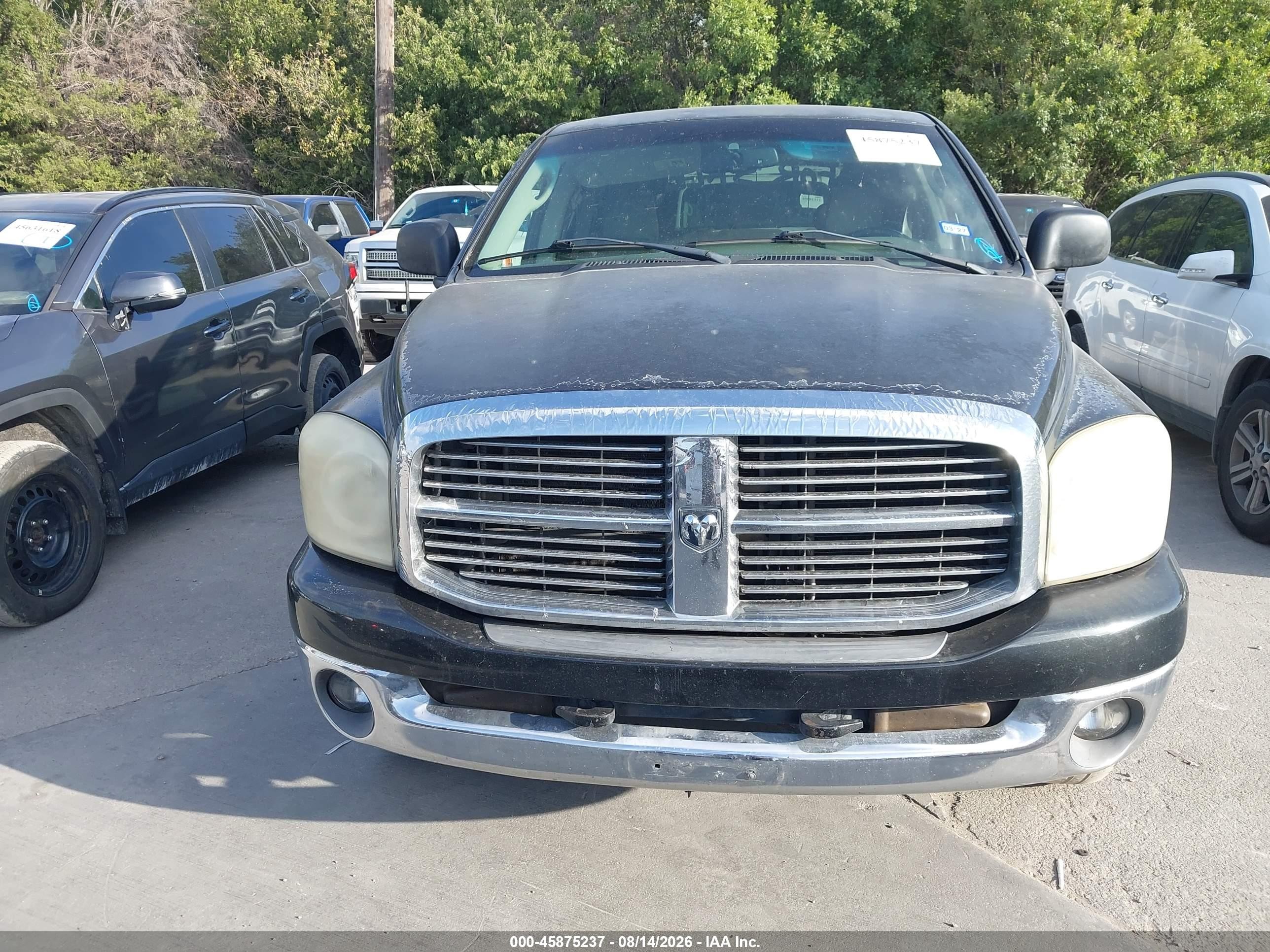 2007 Dodge Ram 1500 Slt Черный vin: 1D7HA18297S272868