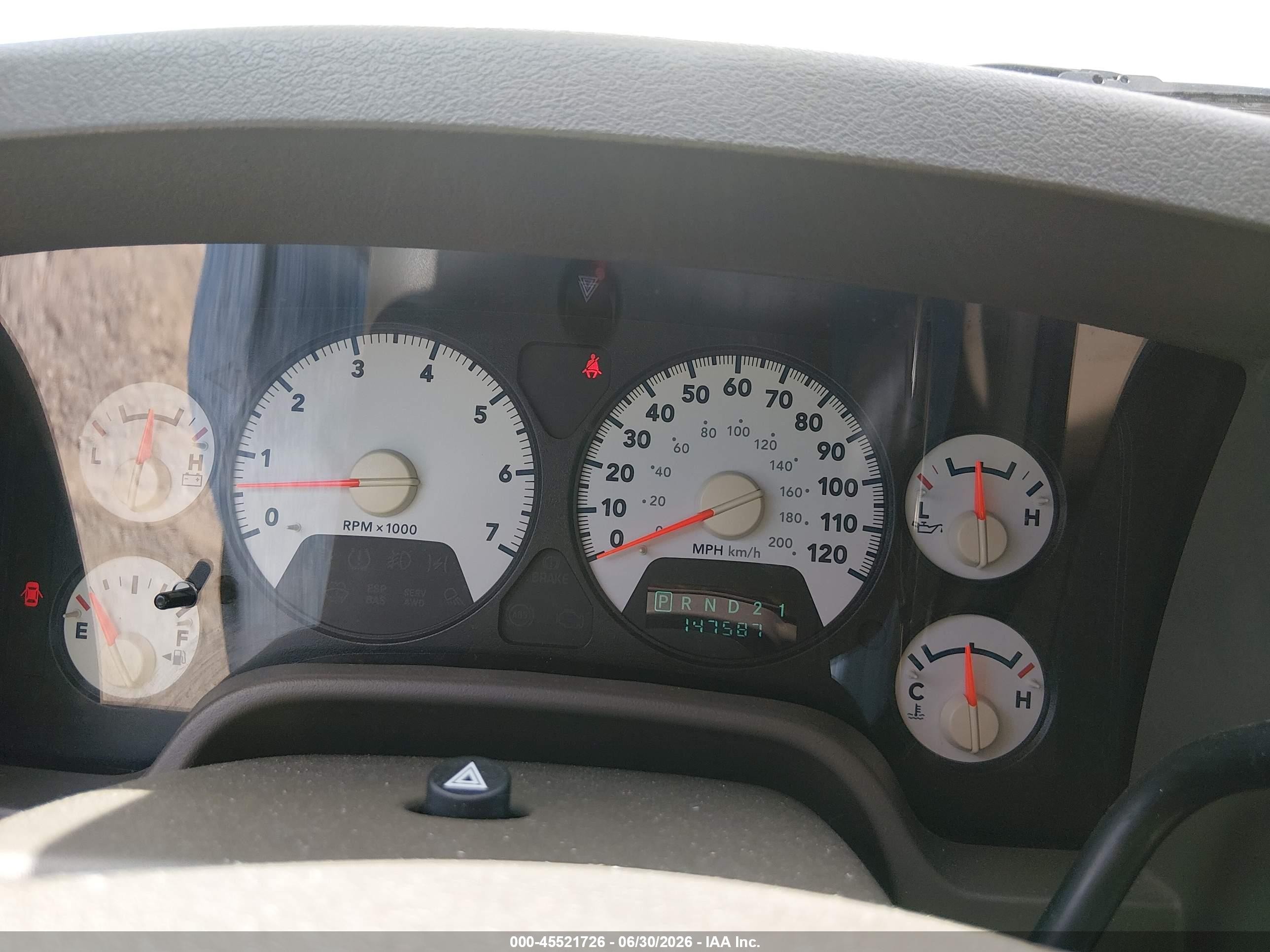 2006 Dodge Ram 1500 Laramie White vin: 1D7HA182X6J106878