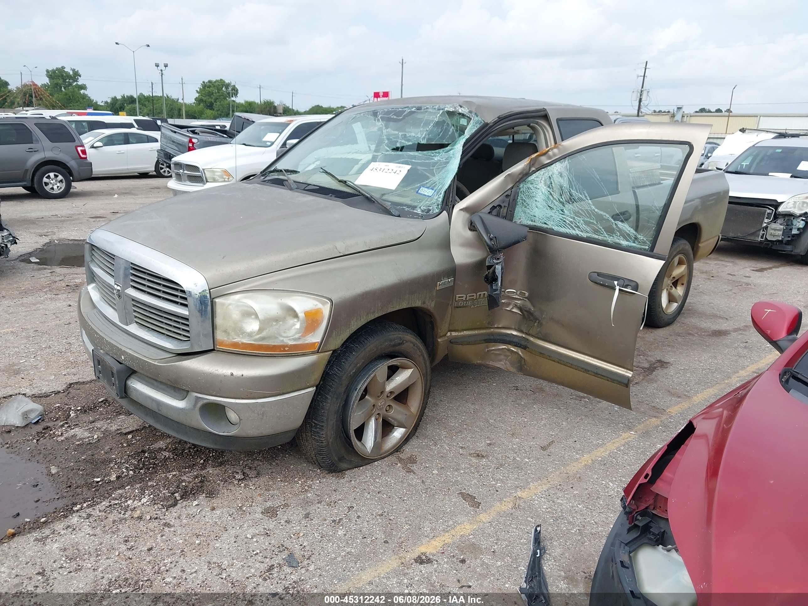 2006 Dodge Ram 1500 Slt Brown vin: 1D7HA182X6J110252