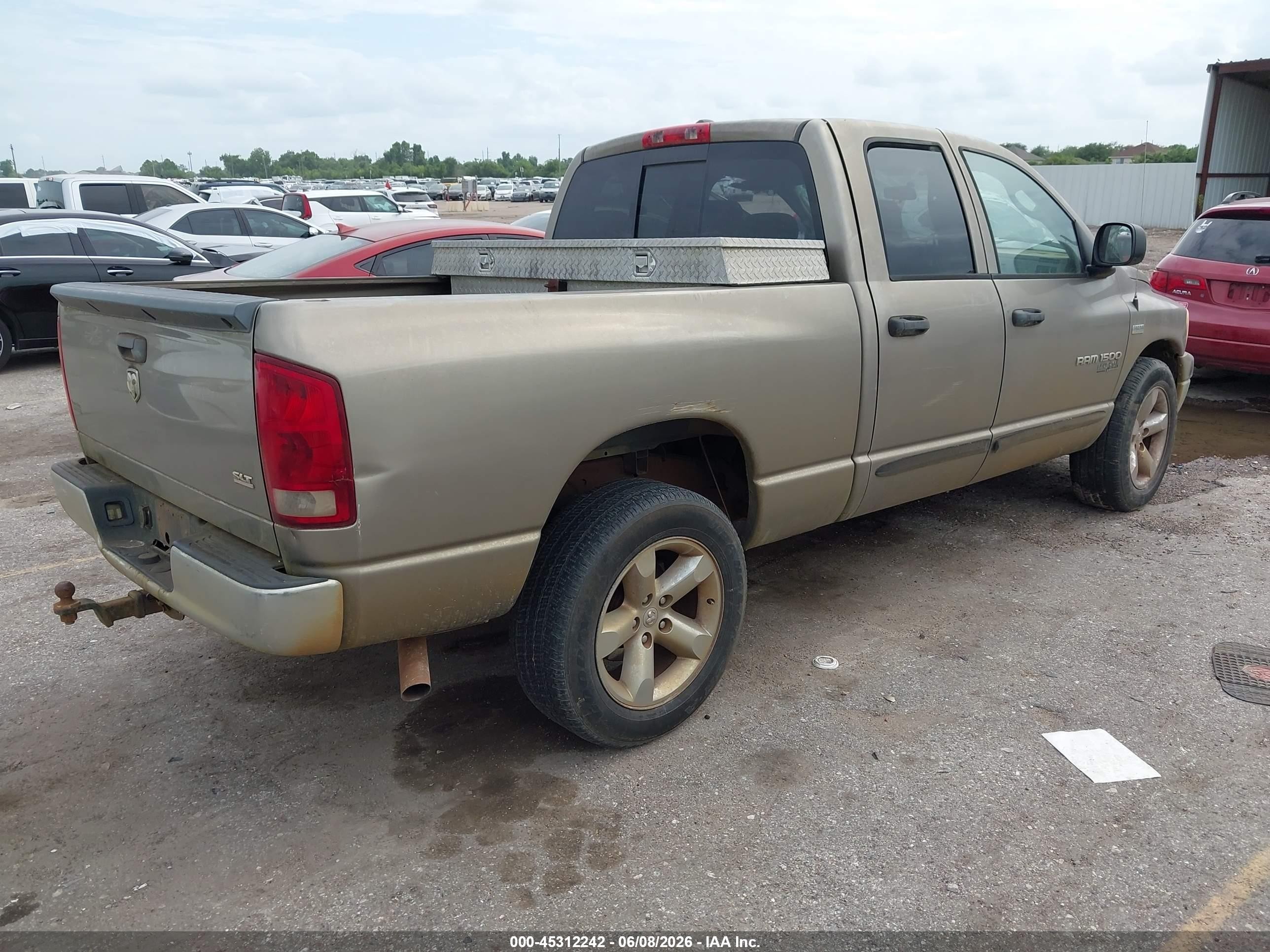 2006 Dodge Ram 1500 Slt Brown vin: 1D7HA182X6J110252