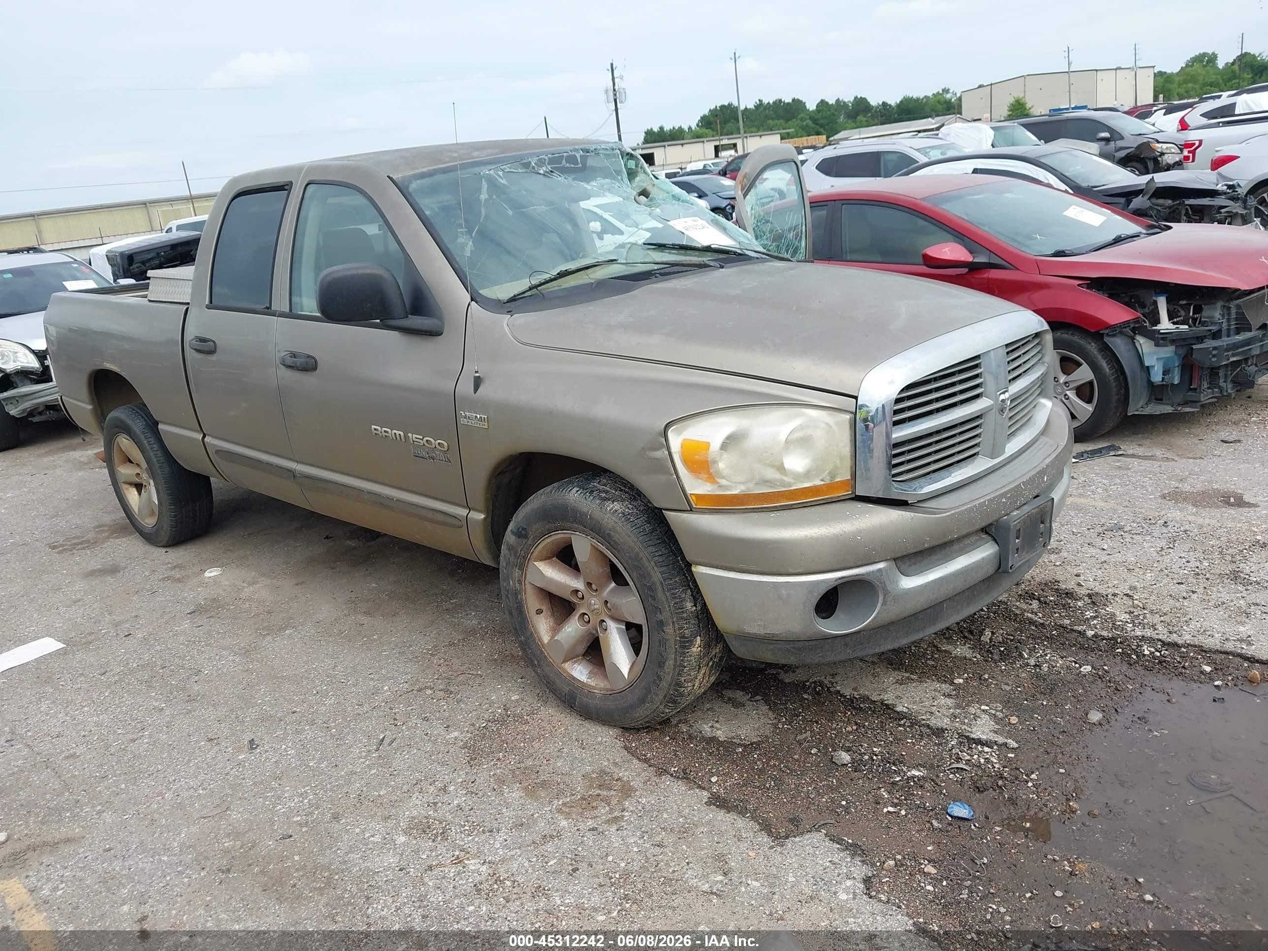 2006 Dodge Ram 1500 Slt Brown vin: 1D7HA182X6J110252