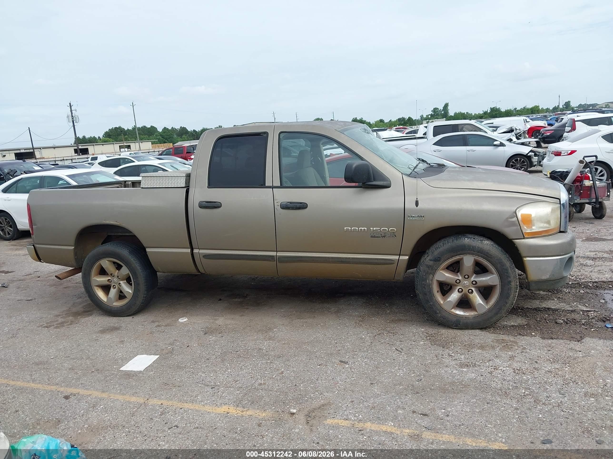 2006 Dodge Ram 1500 Slt Brown vin: 1D7HA182X6J110252