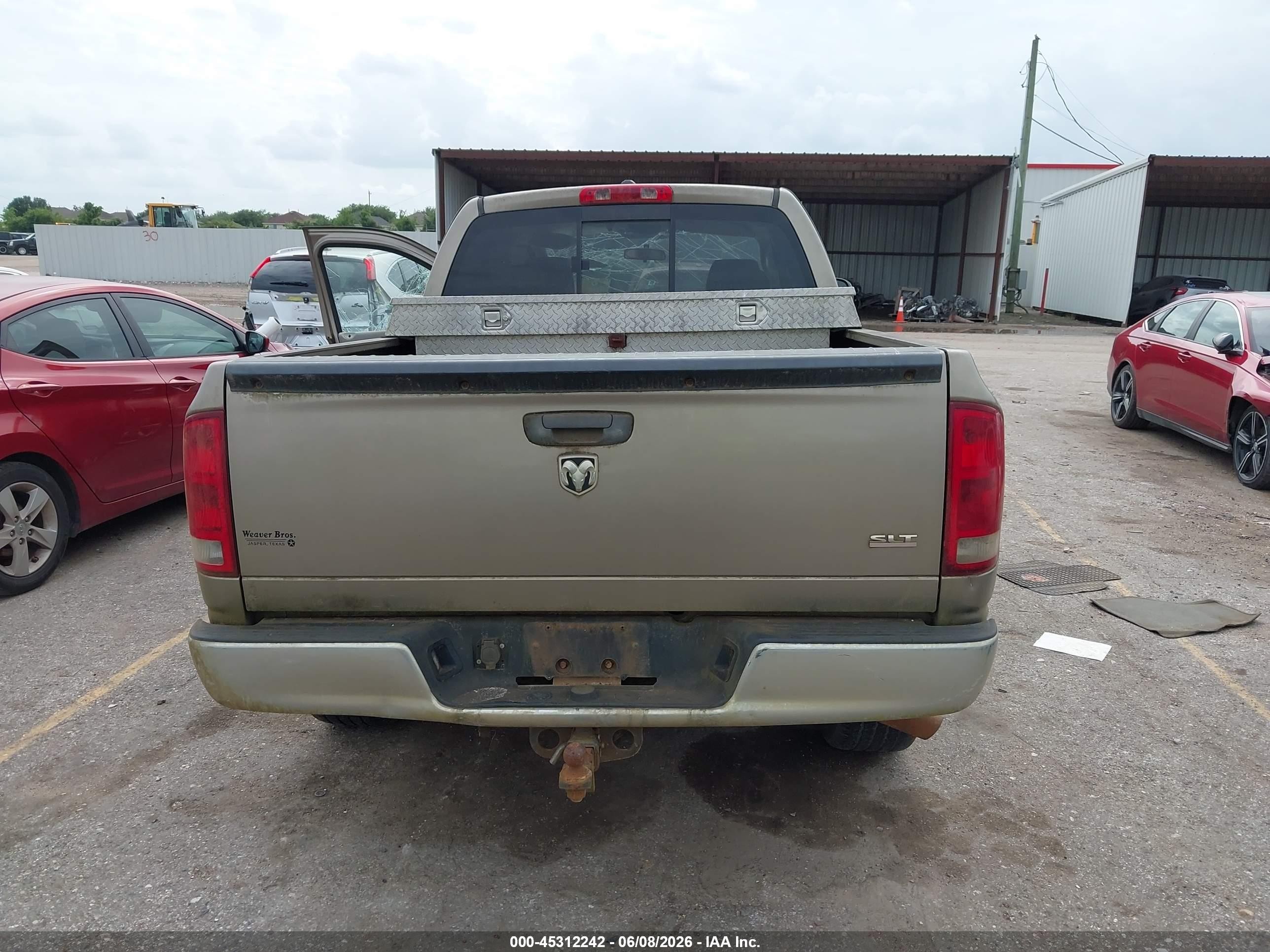2006 Dodge Ram 1500 Slt Brown vin: 1D7HA182X6J110252