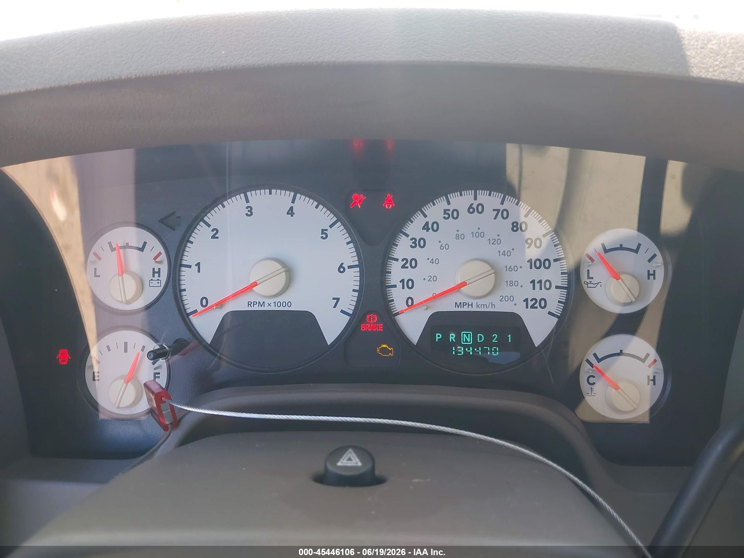 2006 Dodge Ram 1500 Slt Cream vin: 1D7HA182X6J196856