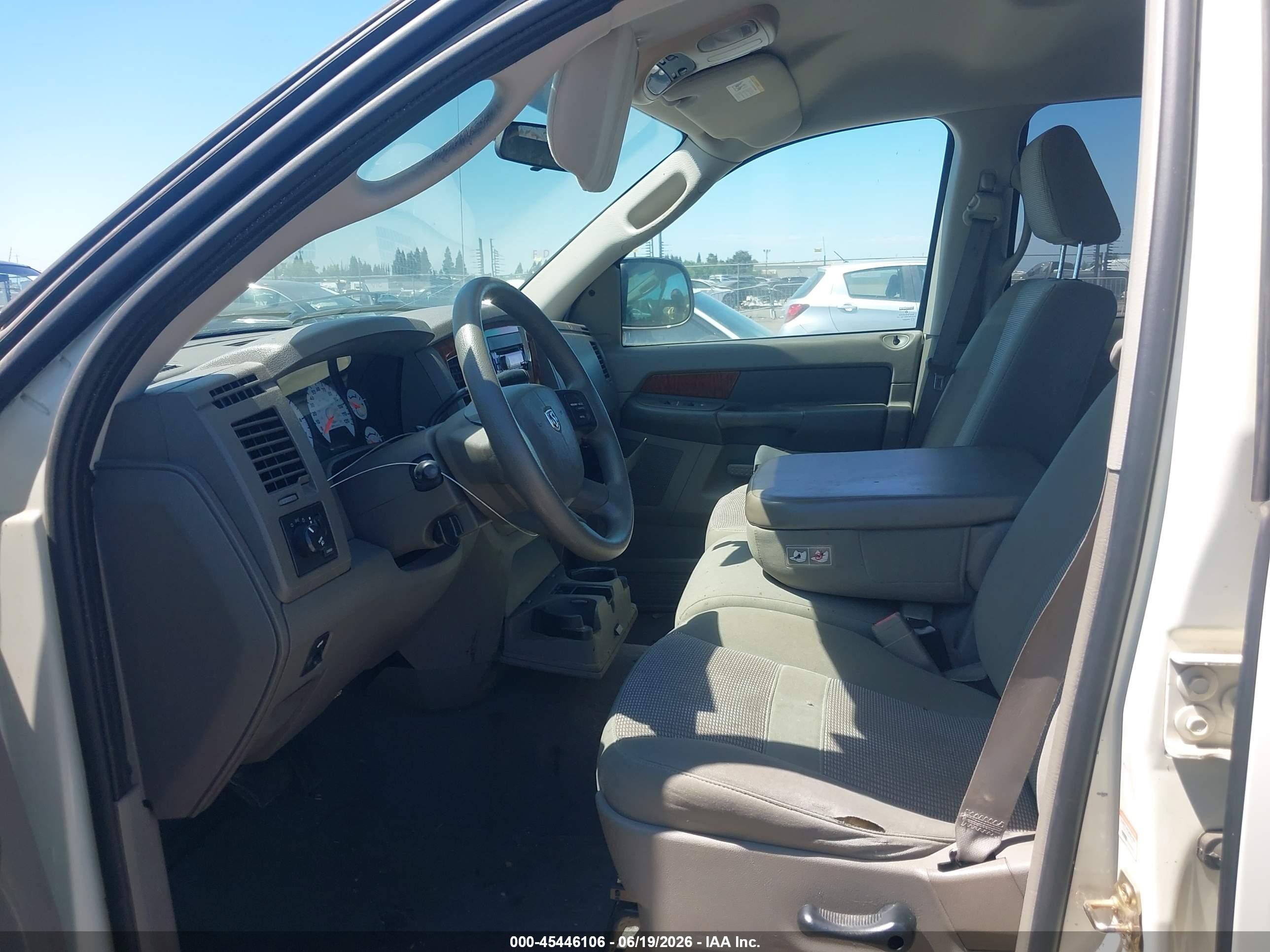 2006 Dodge Ram 1500 Slt Cream vin: 1D7HA182X6J196856