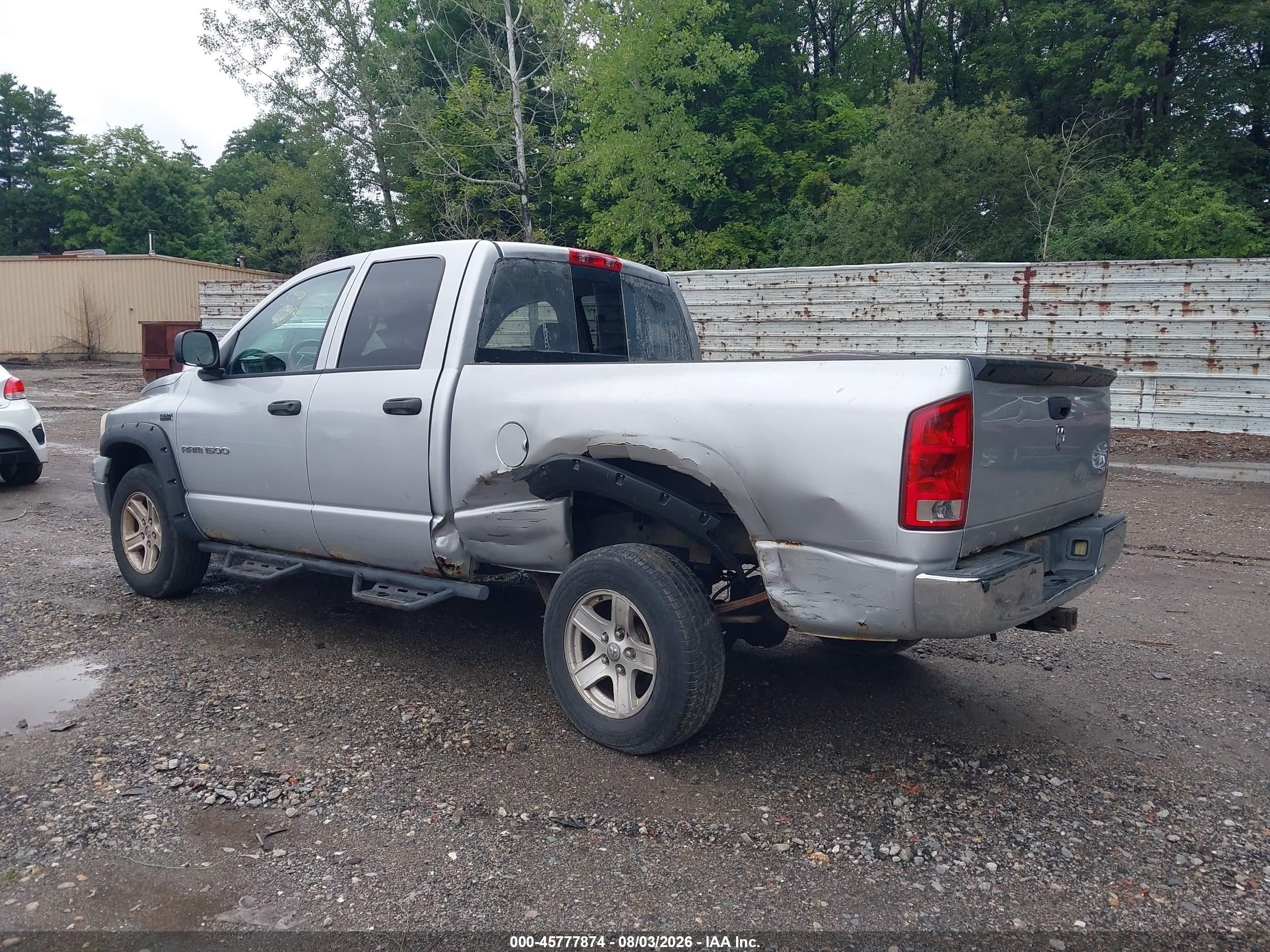 2006 Dodge Ram 1500 Slt Silver vin: 1D7HA182X6S609885