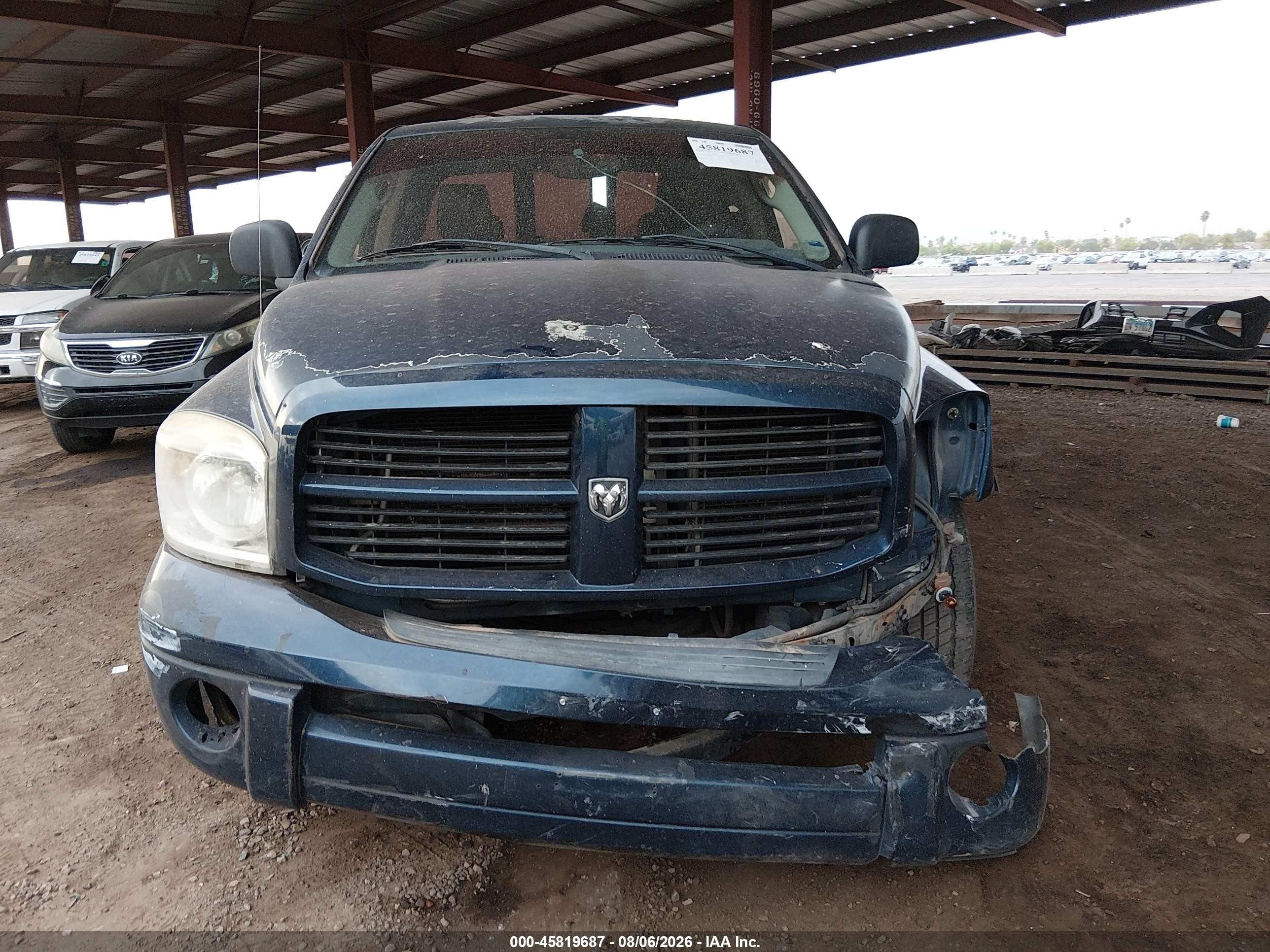 2007 Dodge Ram 1500 Laramie Blue vin: 1D7HA182X7J641954