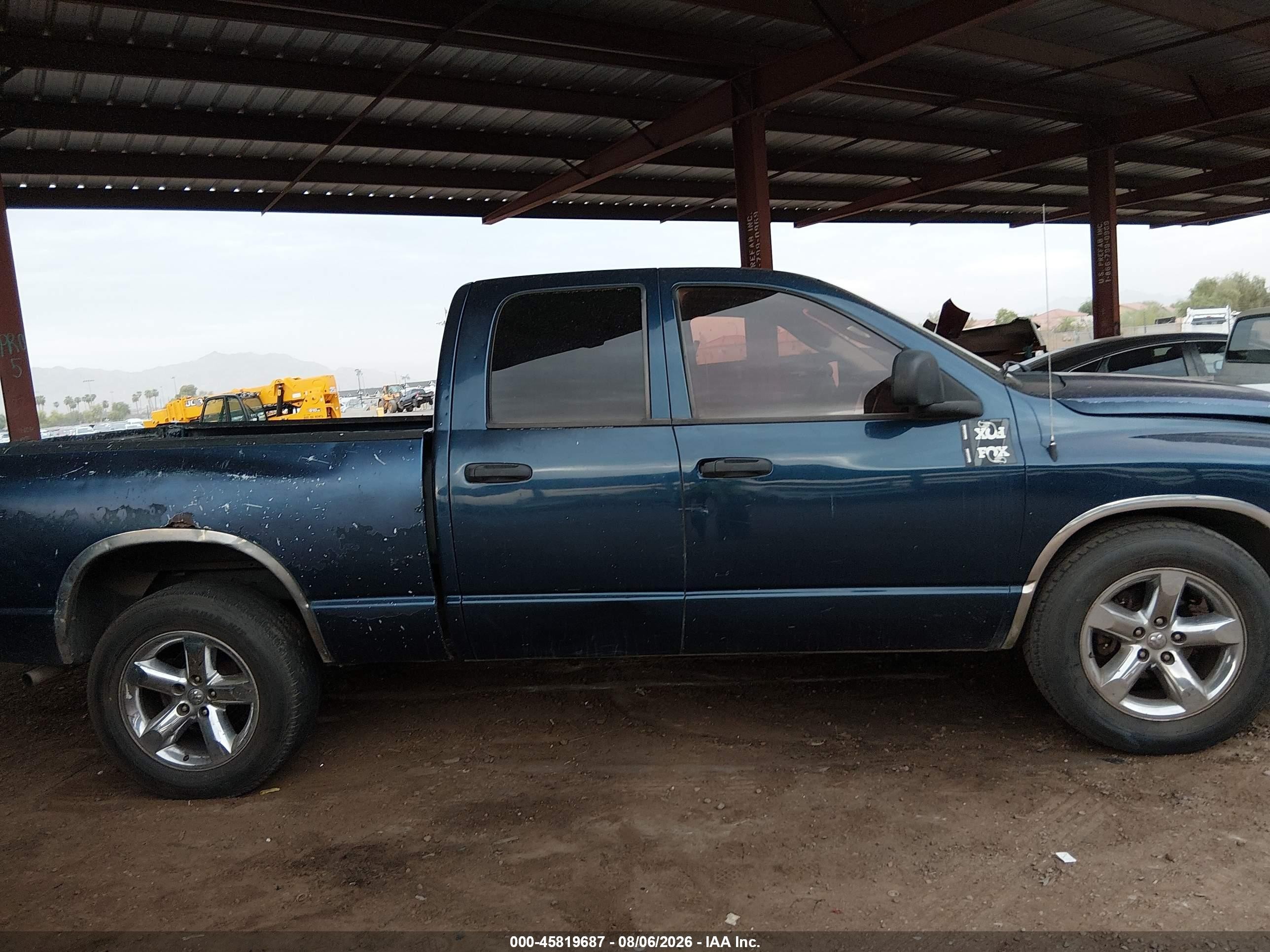 2007 Dodge Ram 1500 Laramie Blue vin: 1D7HA182X7J641954