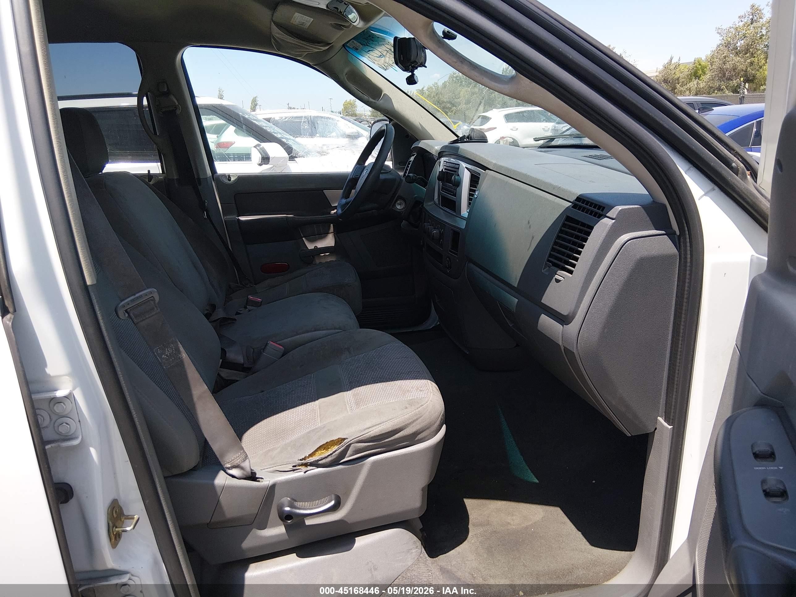 2007 Dodge Ram 1500 Slt White vin: 1D7HA182X7S132537