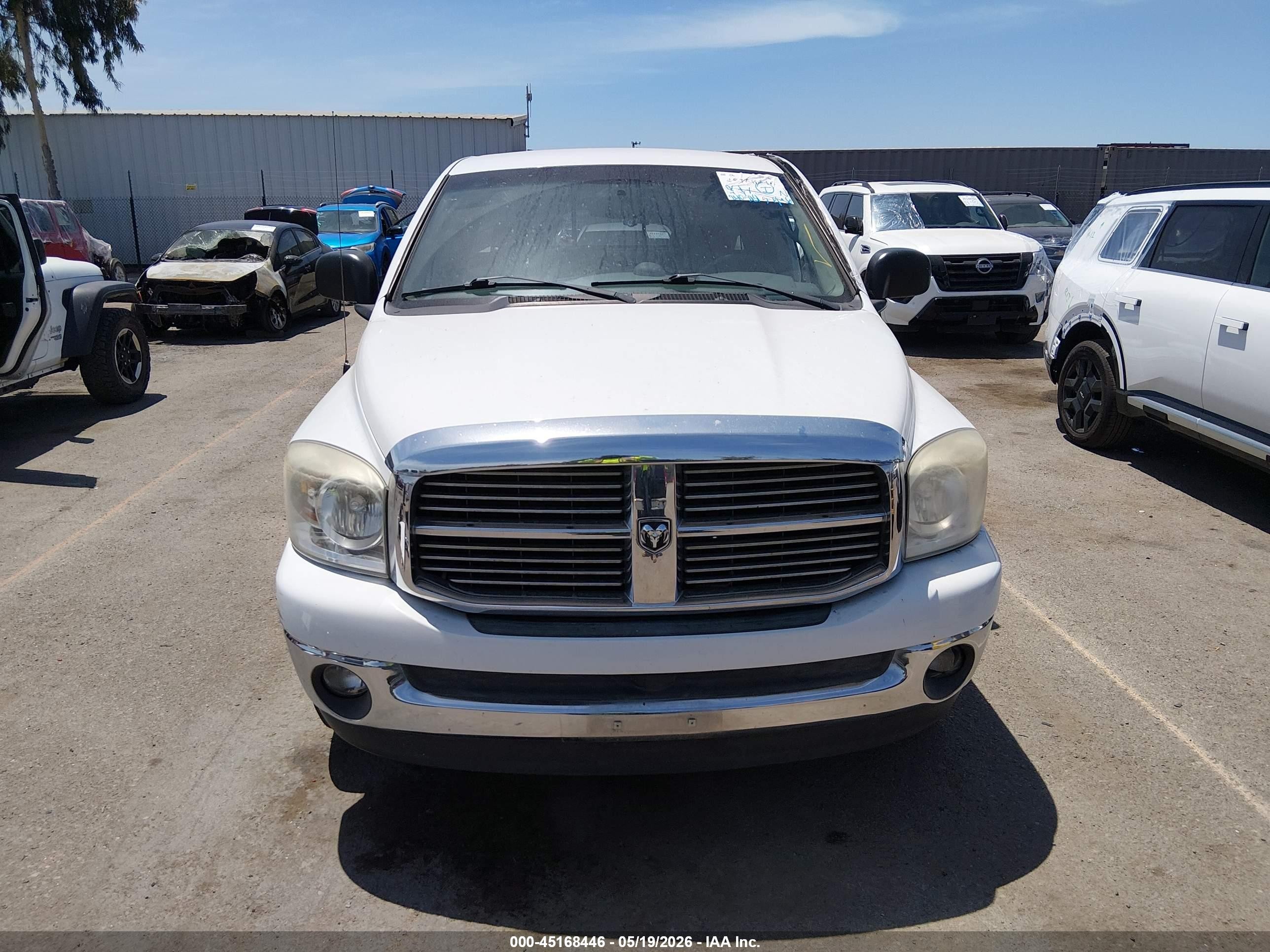2007 Dodge Ram 1500 Slt White vin: 1D7HA182X7S132537