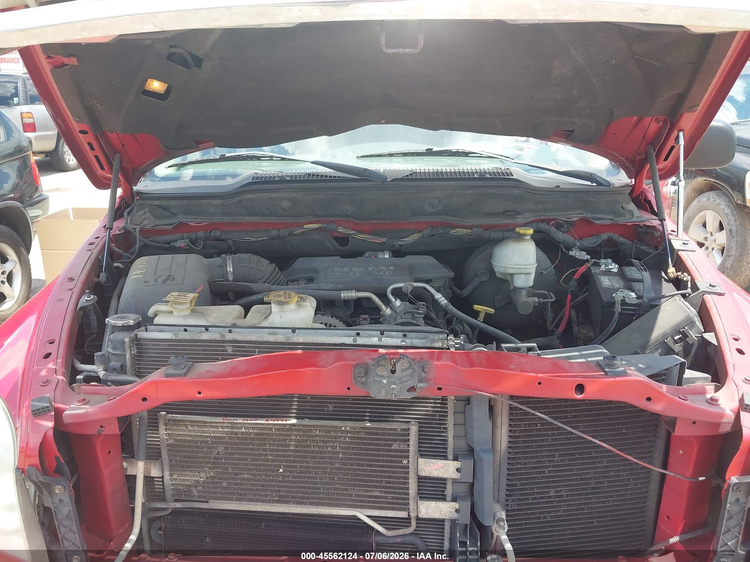2007 Dodge Ram 1500 Slt Red vin: 1D7HA182X7S249499
