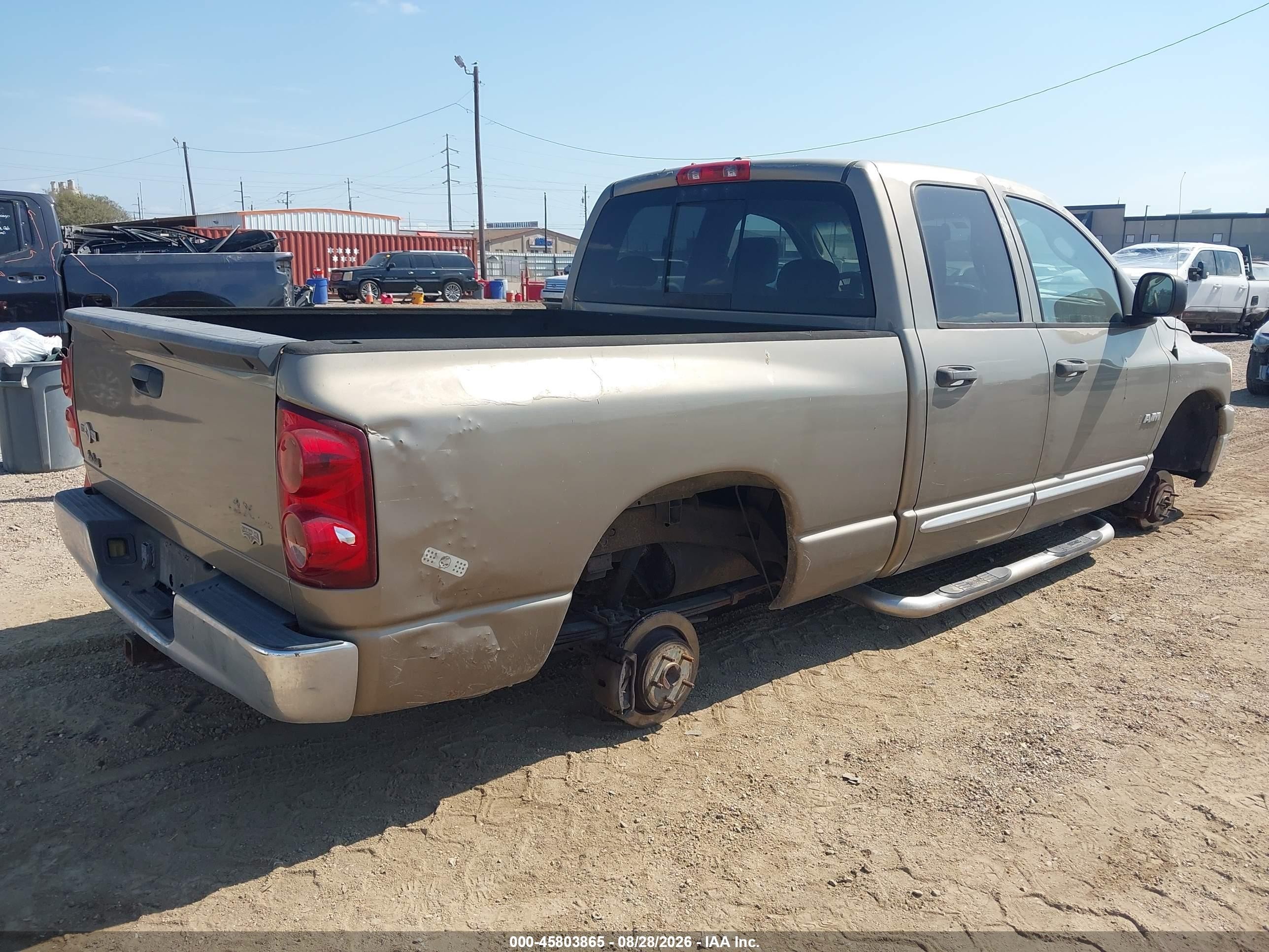 2008 Dodge Ram 1500 Slt Коричневый vin: 1D7HA182X8J102915