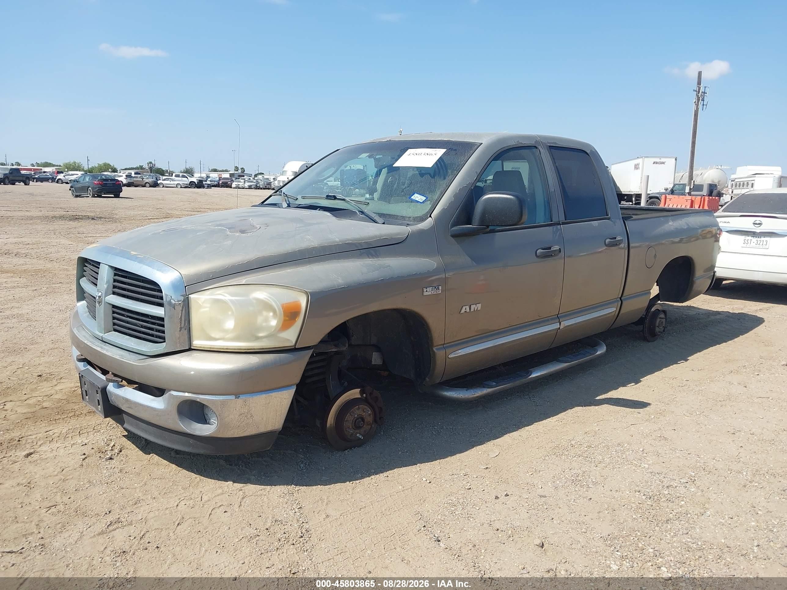 2008 Dodge Ram 1500 Slt Коричневый vin: 1D7HA182X8J102915