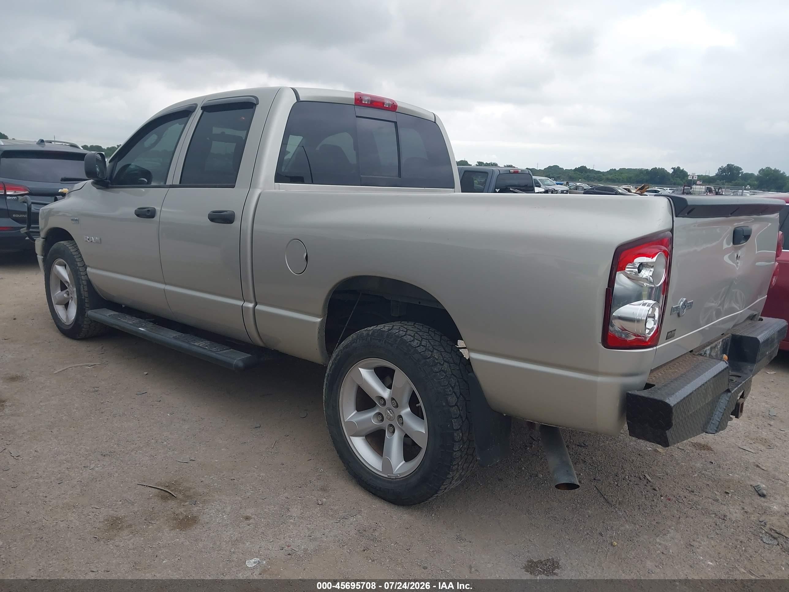 2008 Dodge Ram 1500 Slt Champagne vin: 1D7HA182X8J241457