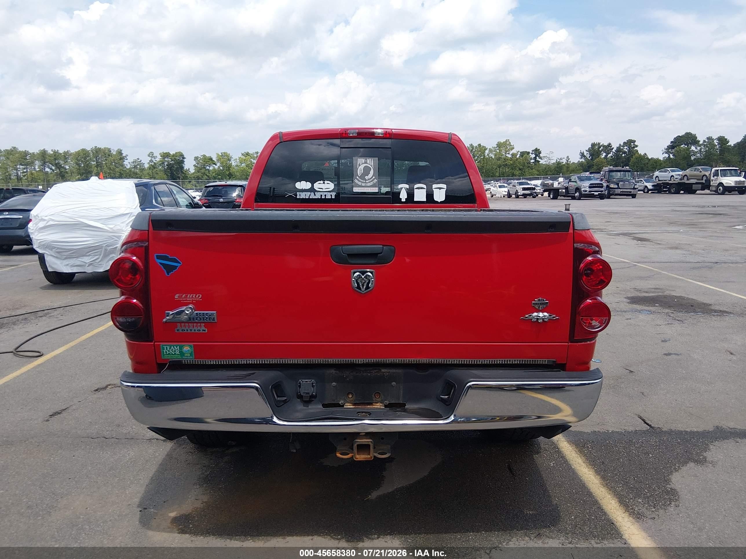 2008 Dodge Ram 1500 Slt Red vin: 1D7HA182X8S612000
