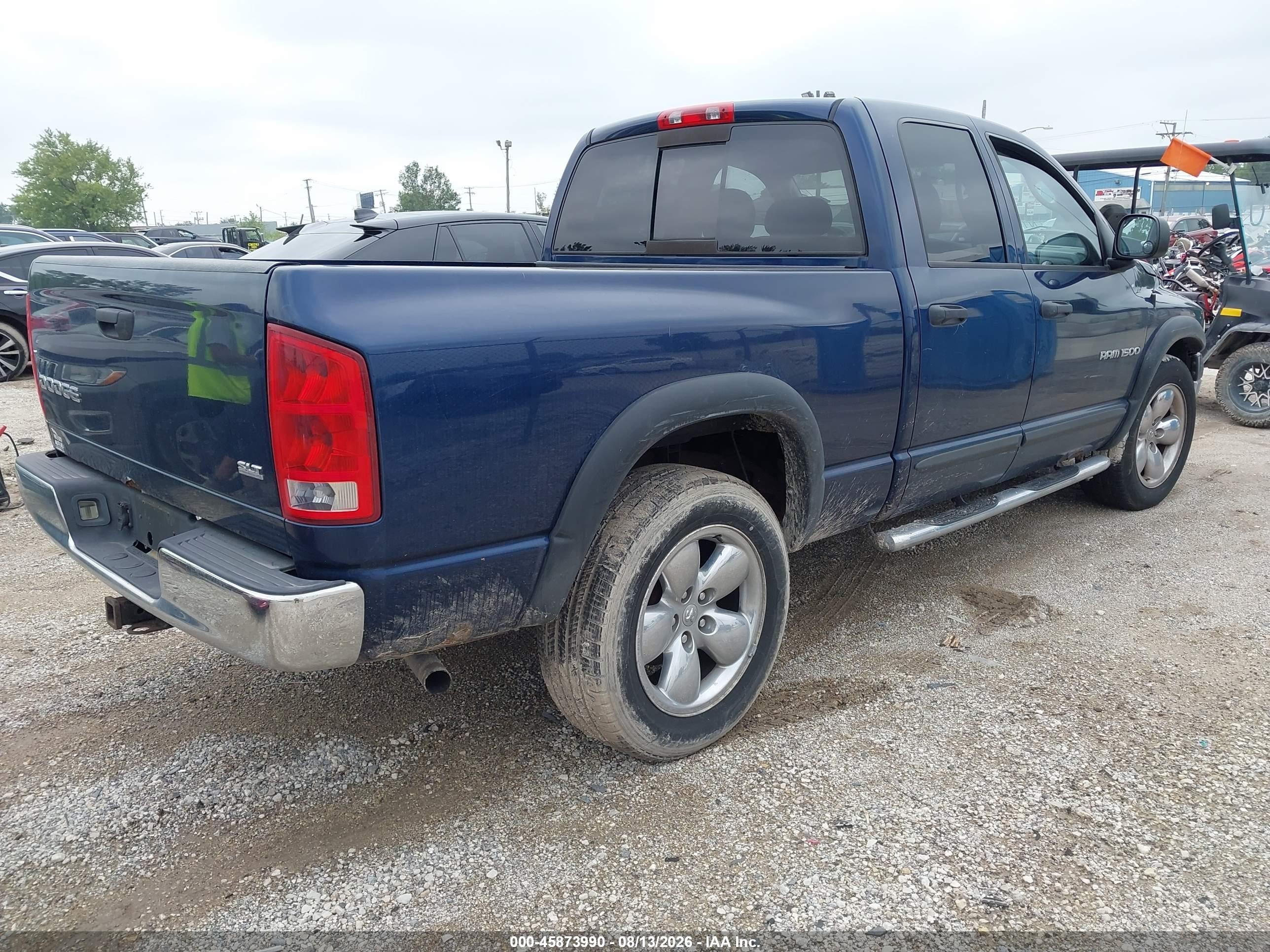 2004 Dodge Ram 1500 Slt/laramie Синий vin: 1D7HA18D04S642439