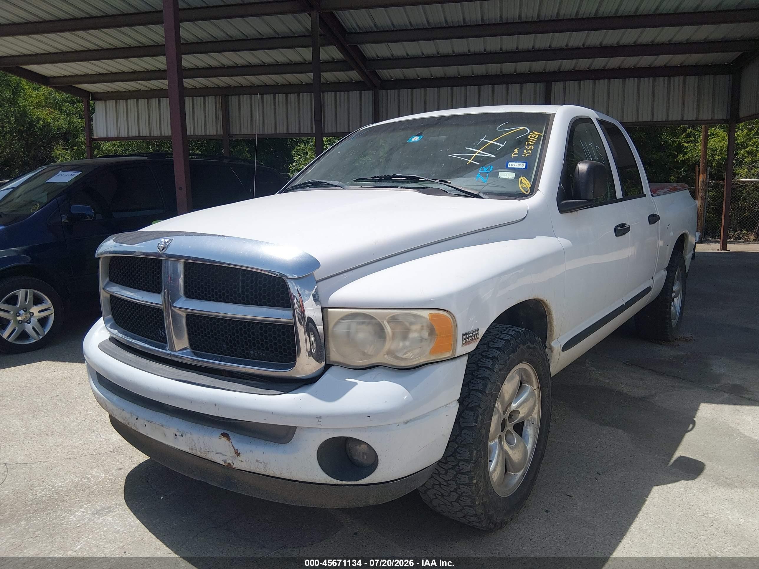 2004 Dodge Ram 1500 Slt/laramie White vin: 1D7HA18D04S774603