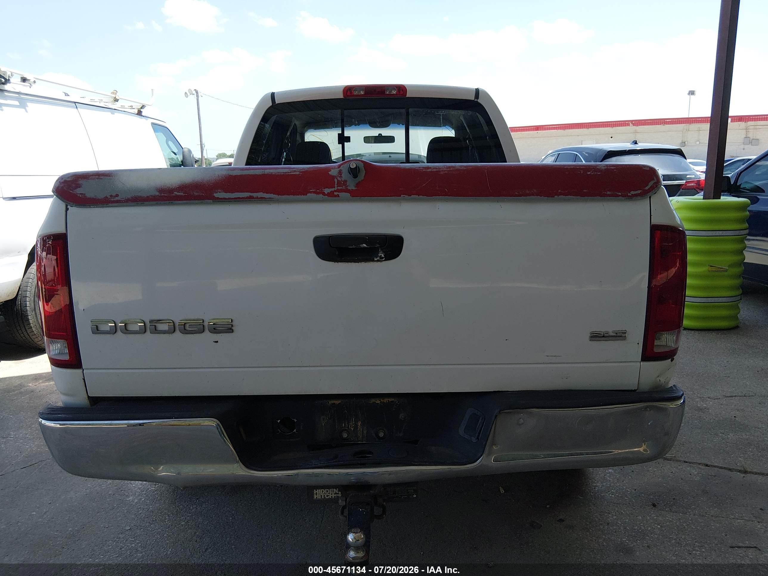 2004 Dodge Ram 1500 Slt/laramie White vin: 1D7HA18D04S774603
