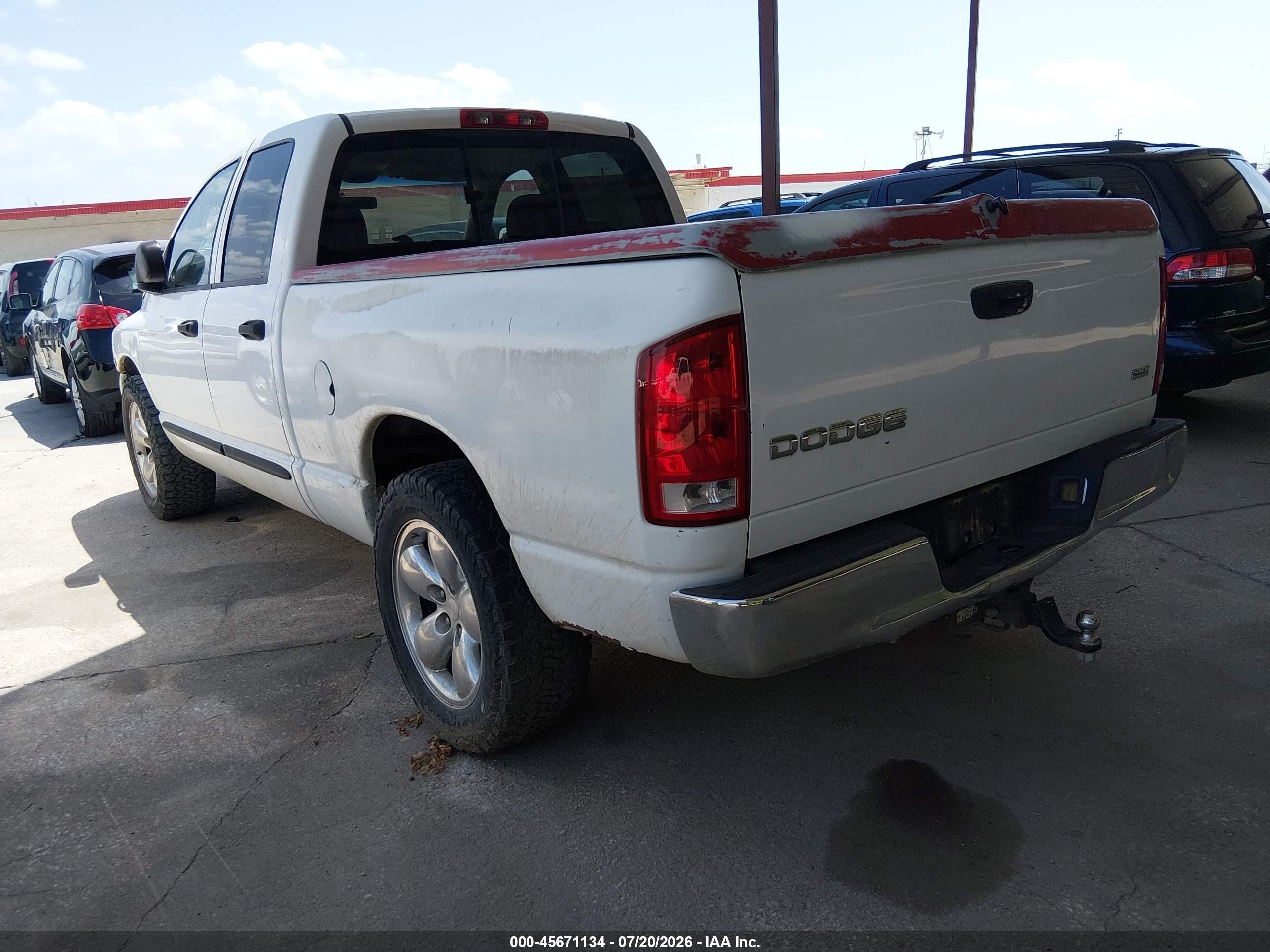2004 Dodge Ram 1500 Slt/laramie White vin: 1D7HA18D04S774603