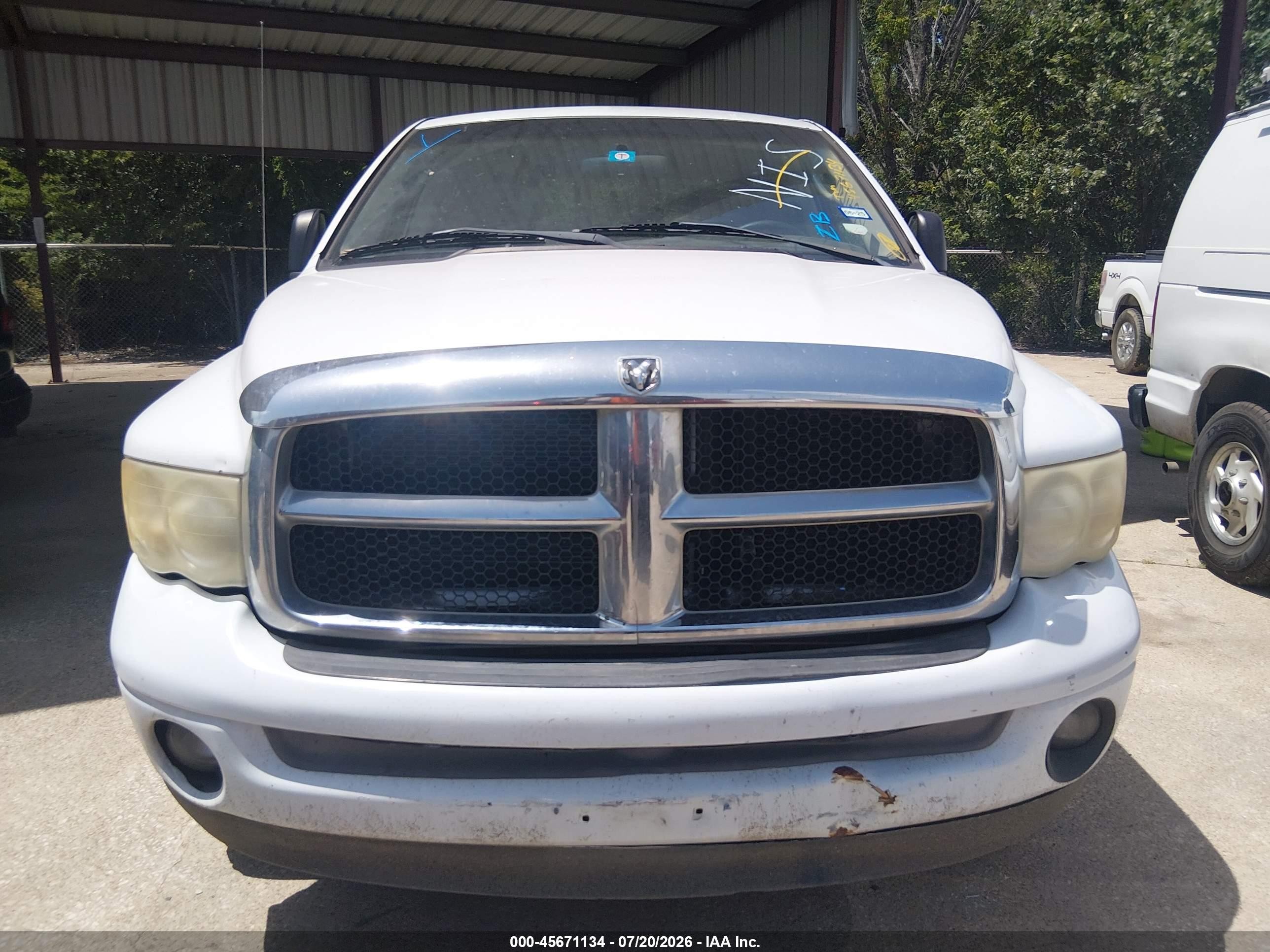 2004 Dodge Ram 1500 Slt/laramie White vin: 1D7HA18D04S774603