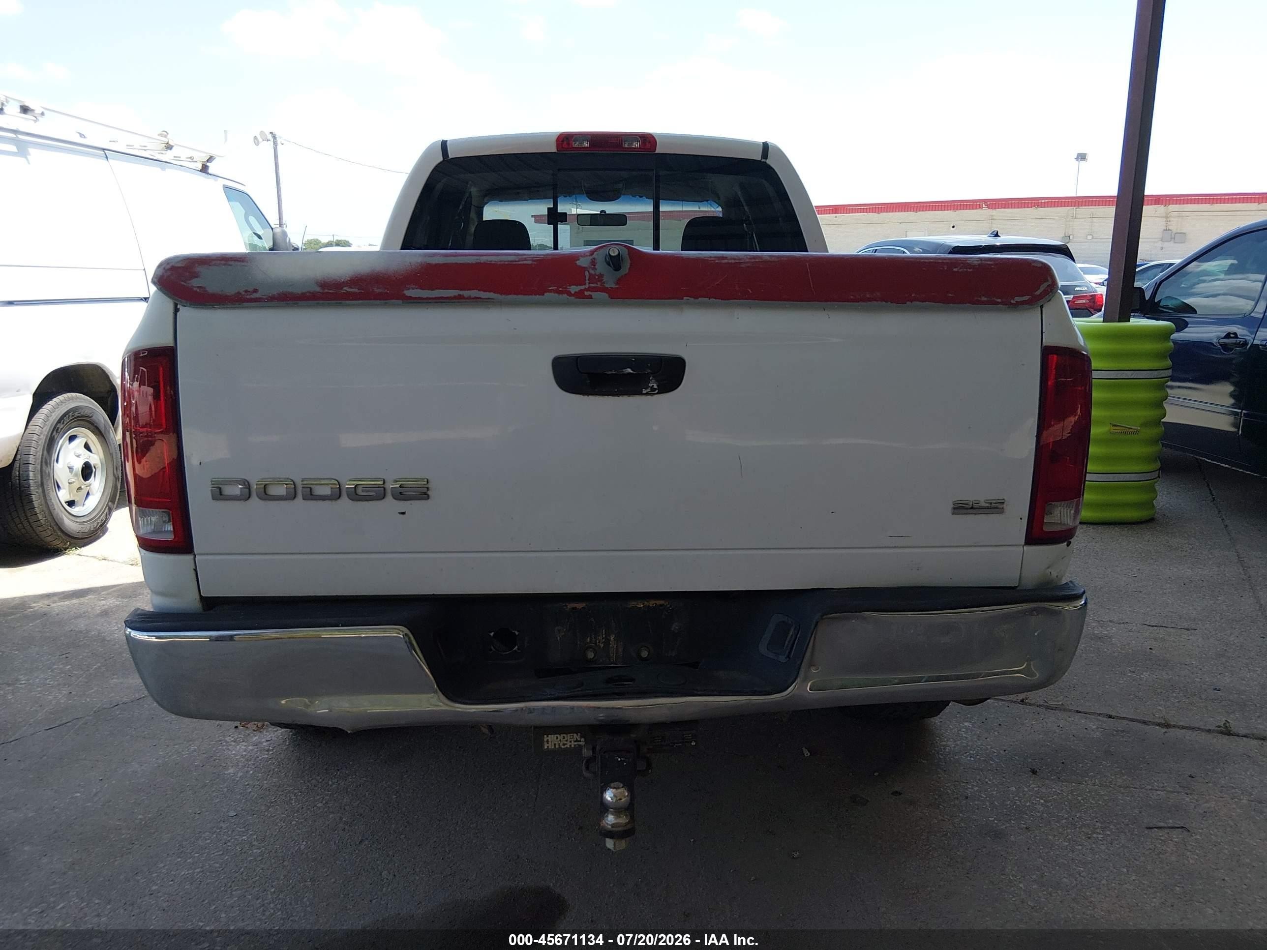 2004 Dodge Ram 1500 Slt/laramie White vin: 1D7HA18D04S774603
