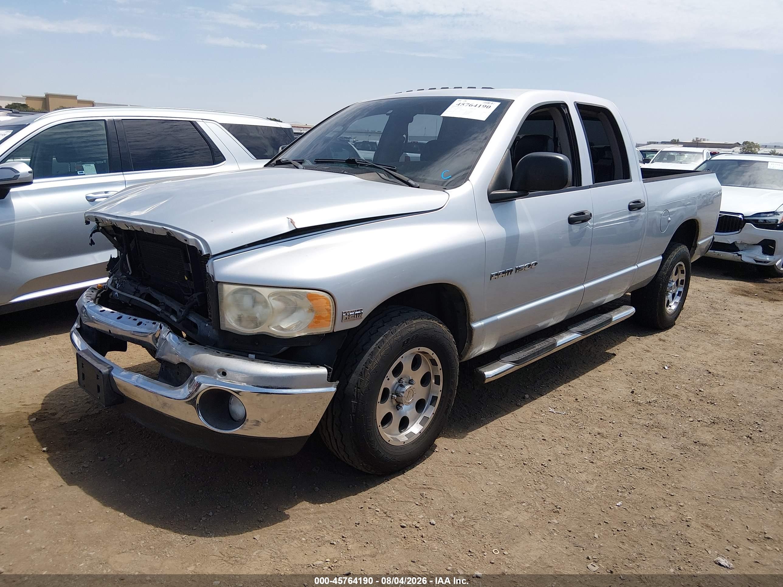 2005 Dodge Ram 1500 Slt/laramie Серебряный vin: 1D7HA18D05S272210