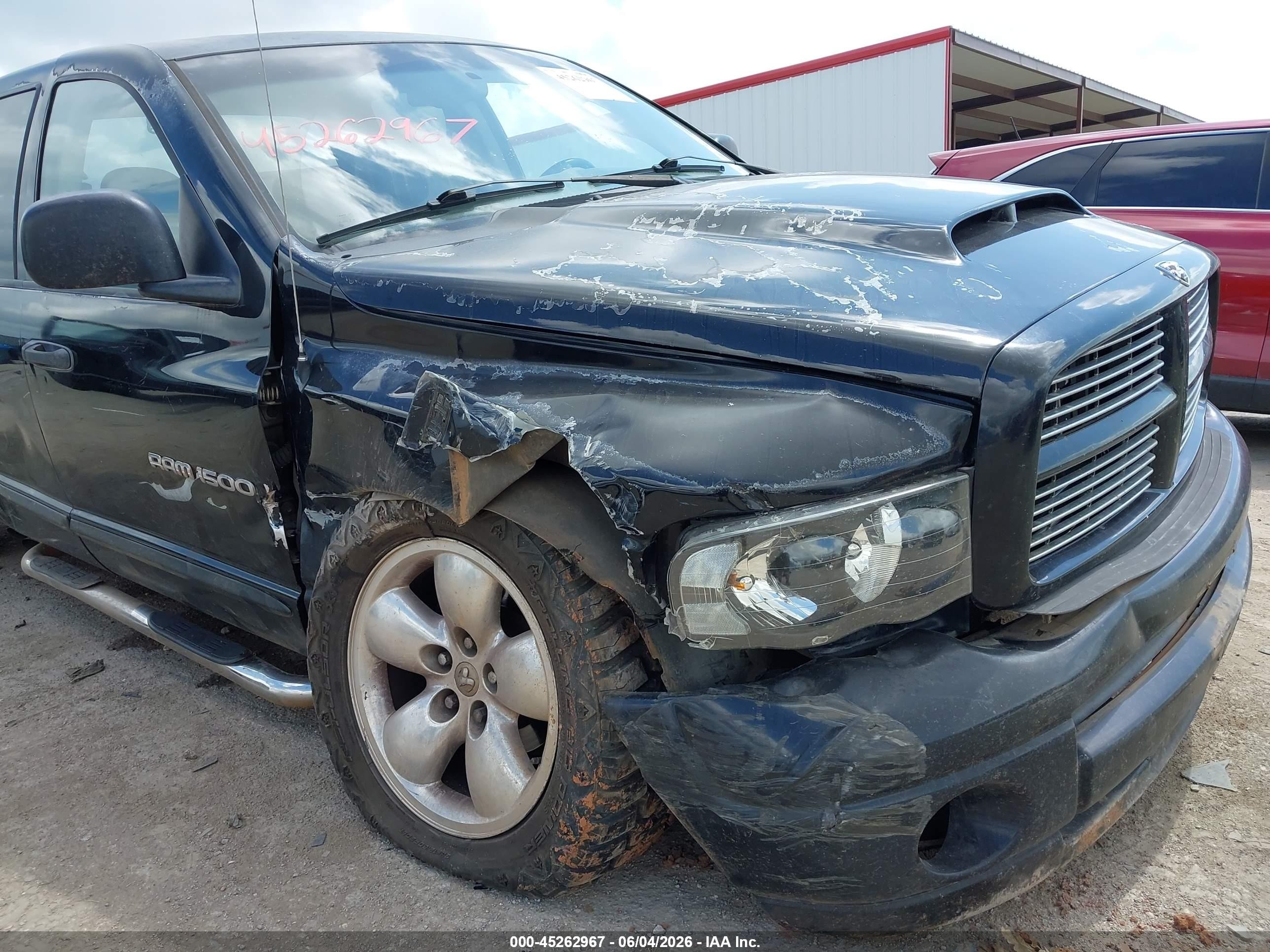 2005 Dodge Ram 1500 Slt/laramie Black vin: 1D7HA18D05S323253