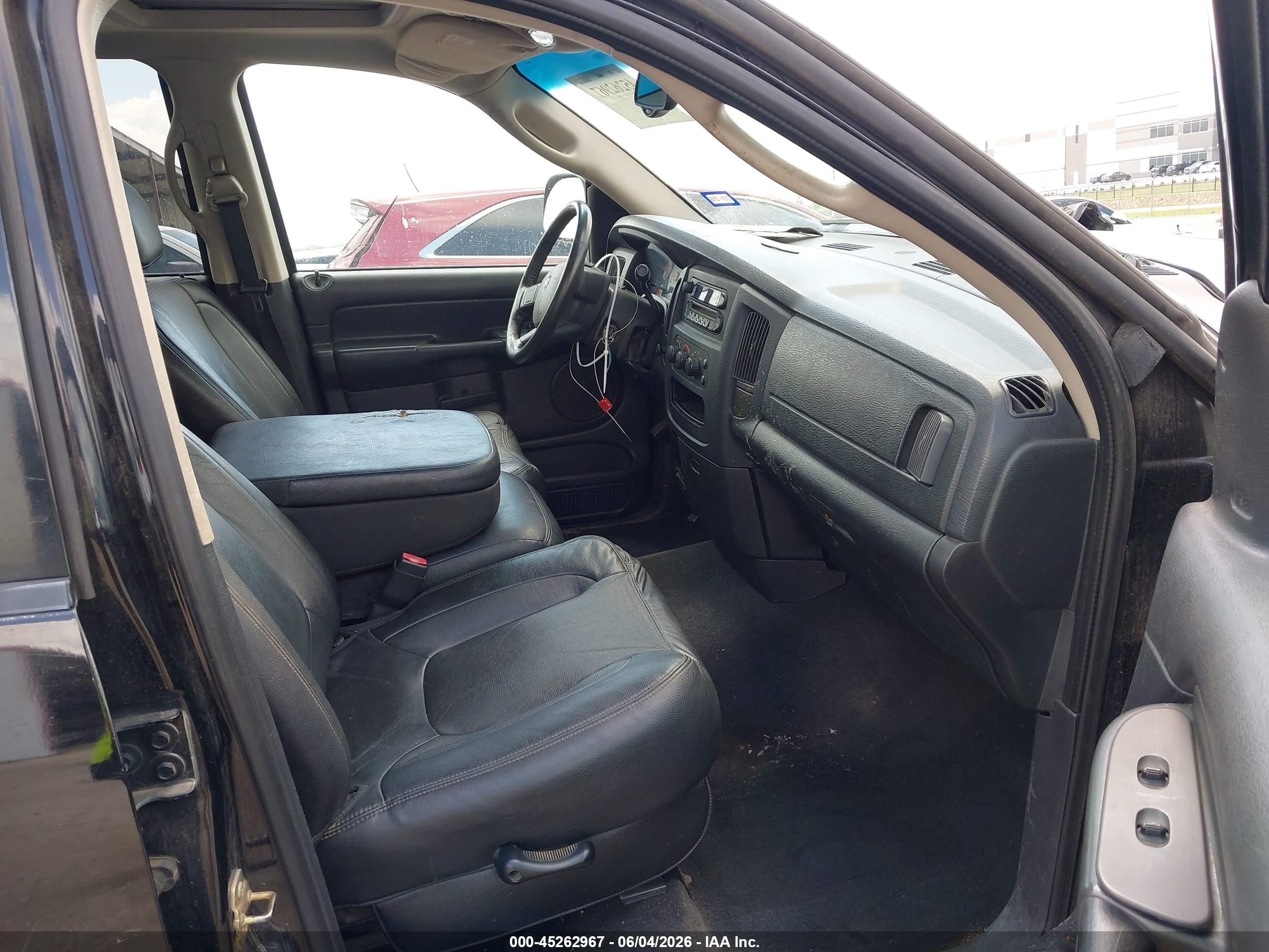 2005 Dodge Ram 1500 Slt/laramie Black vin: 1D7HA18D05S323253
