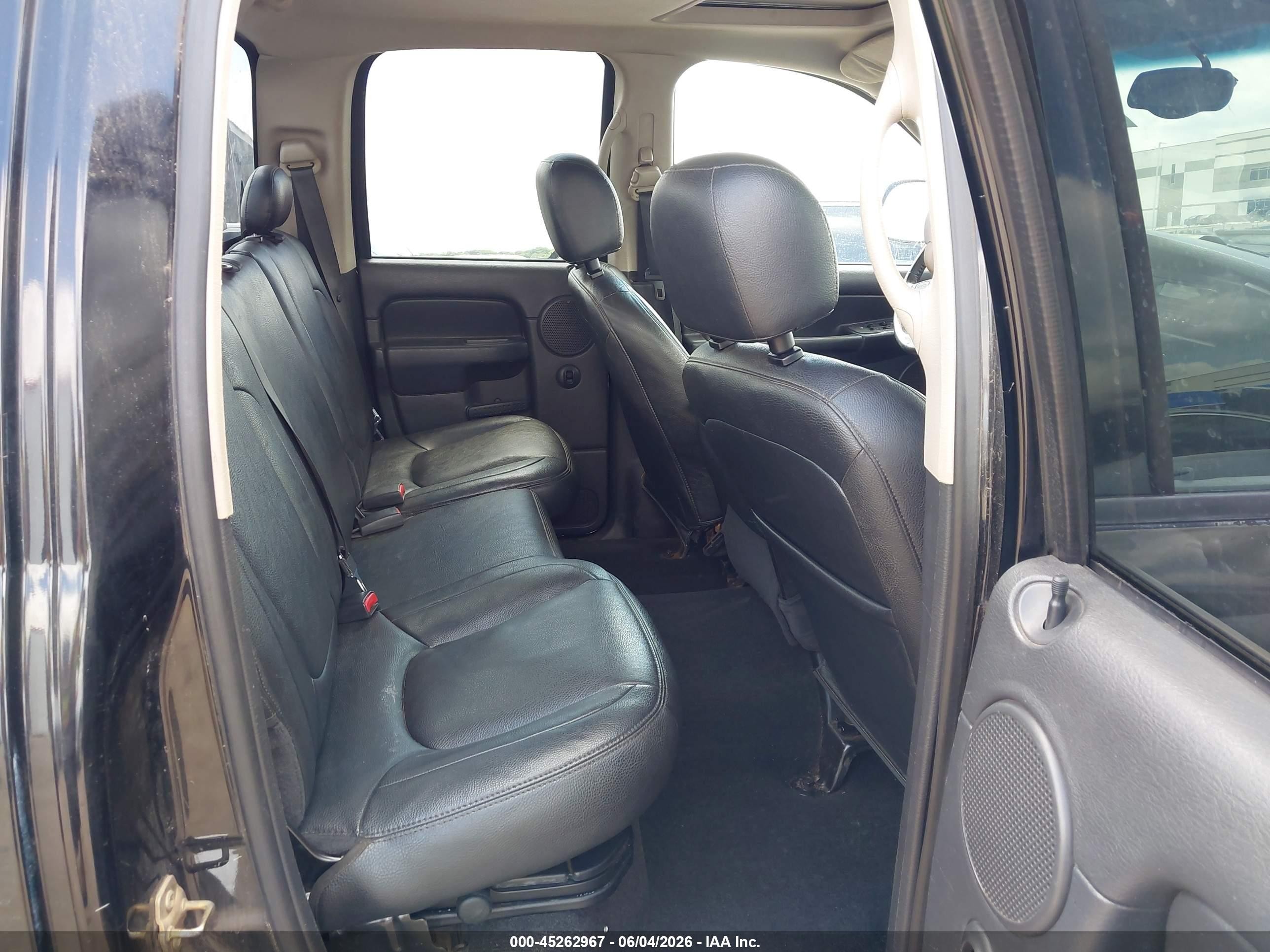 2005 Dodge Ram 1500 Slt/laramie Black vin: 1D7HA18D05S323253