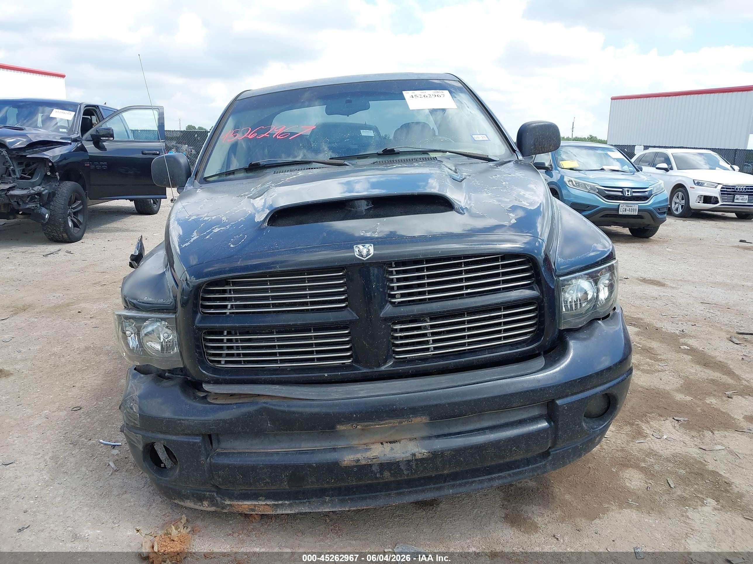 2005 Dodge Ram 1500 Slt/laramie Black vin: 1D7HA18D05S323253