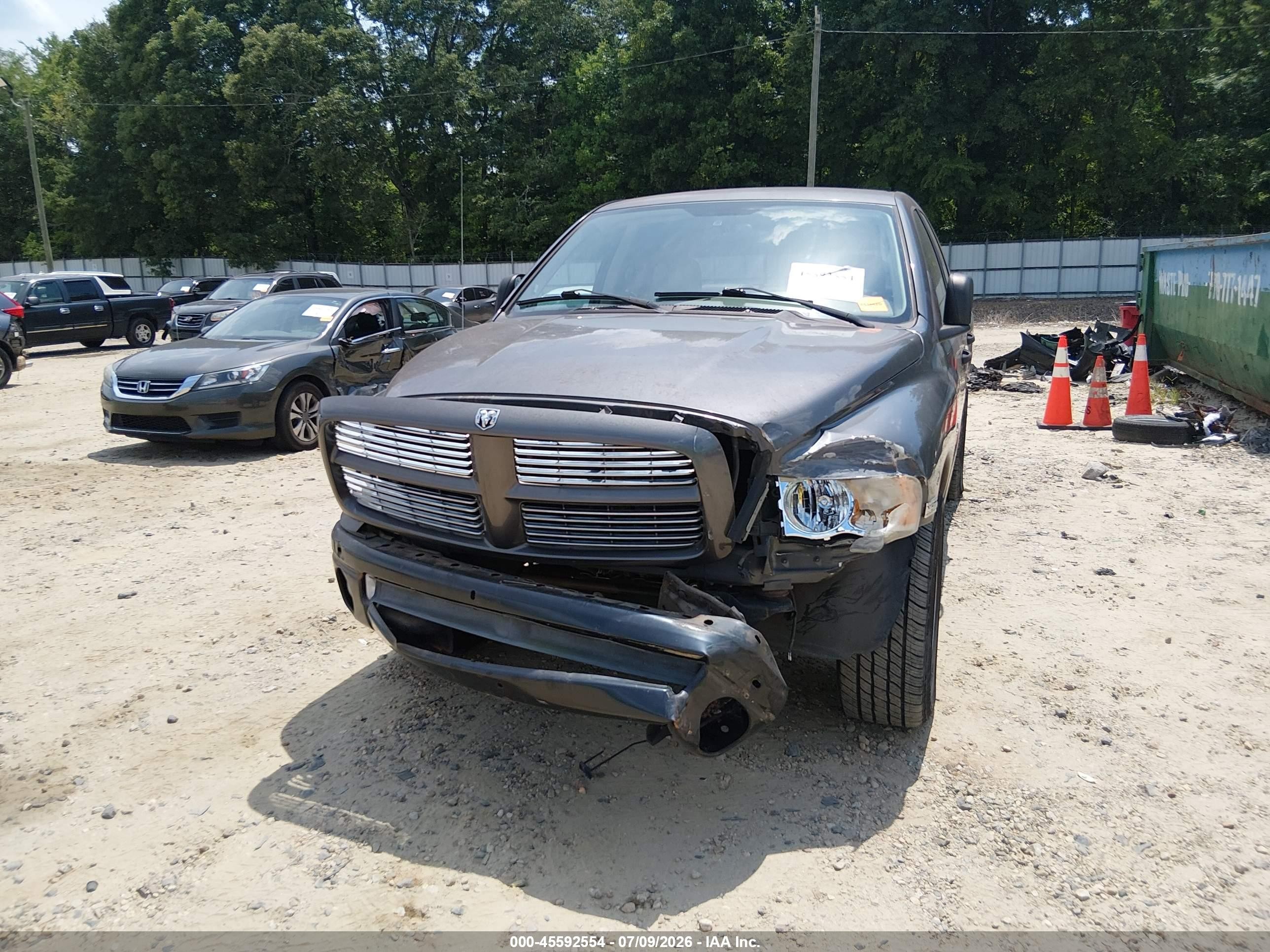 2003 Dodge Ram 1500 Slt/laramie/st Серый vin: 1D7HA18D13S220758