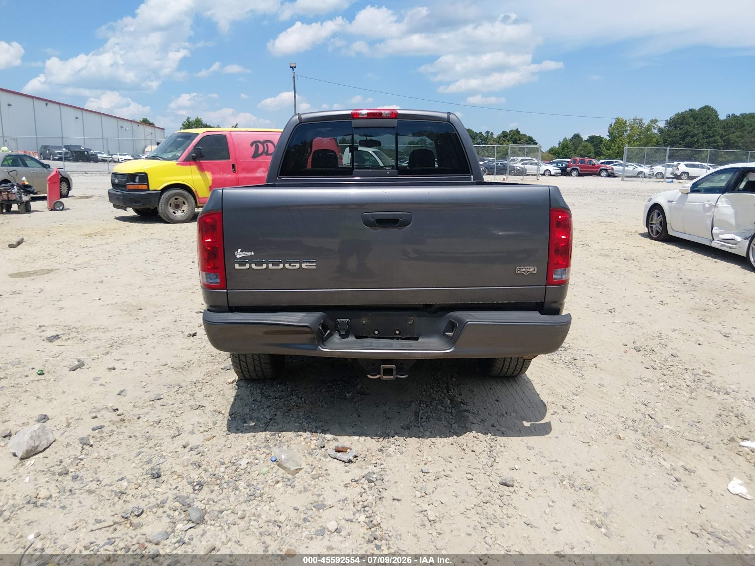 2003 Dodge Ram 1500 Slt/laramie/st Серый vin: 1D7HA18D13S220758