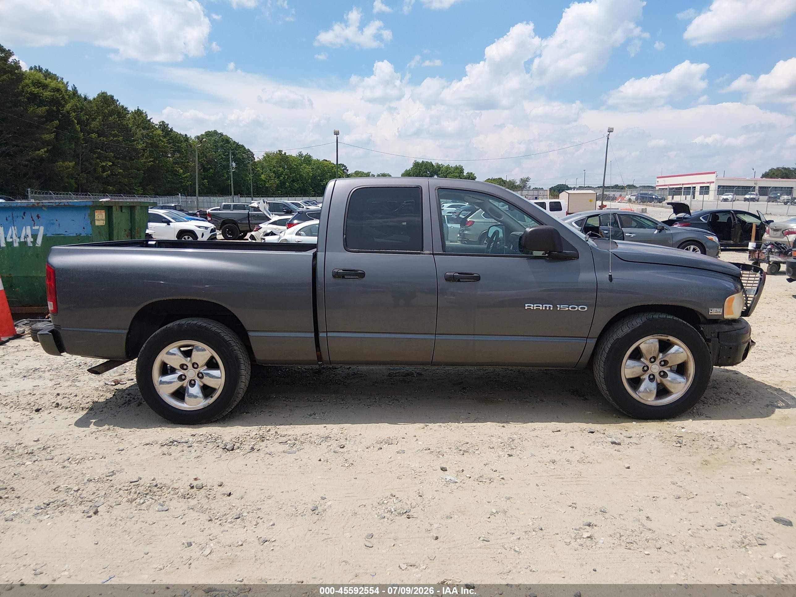 2003 Dodge Ram 1500 Slt/laramie/st Серый vin: 1D7HA18D13S220758