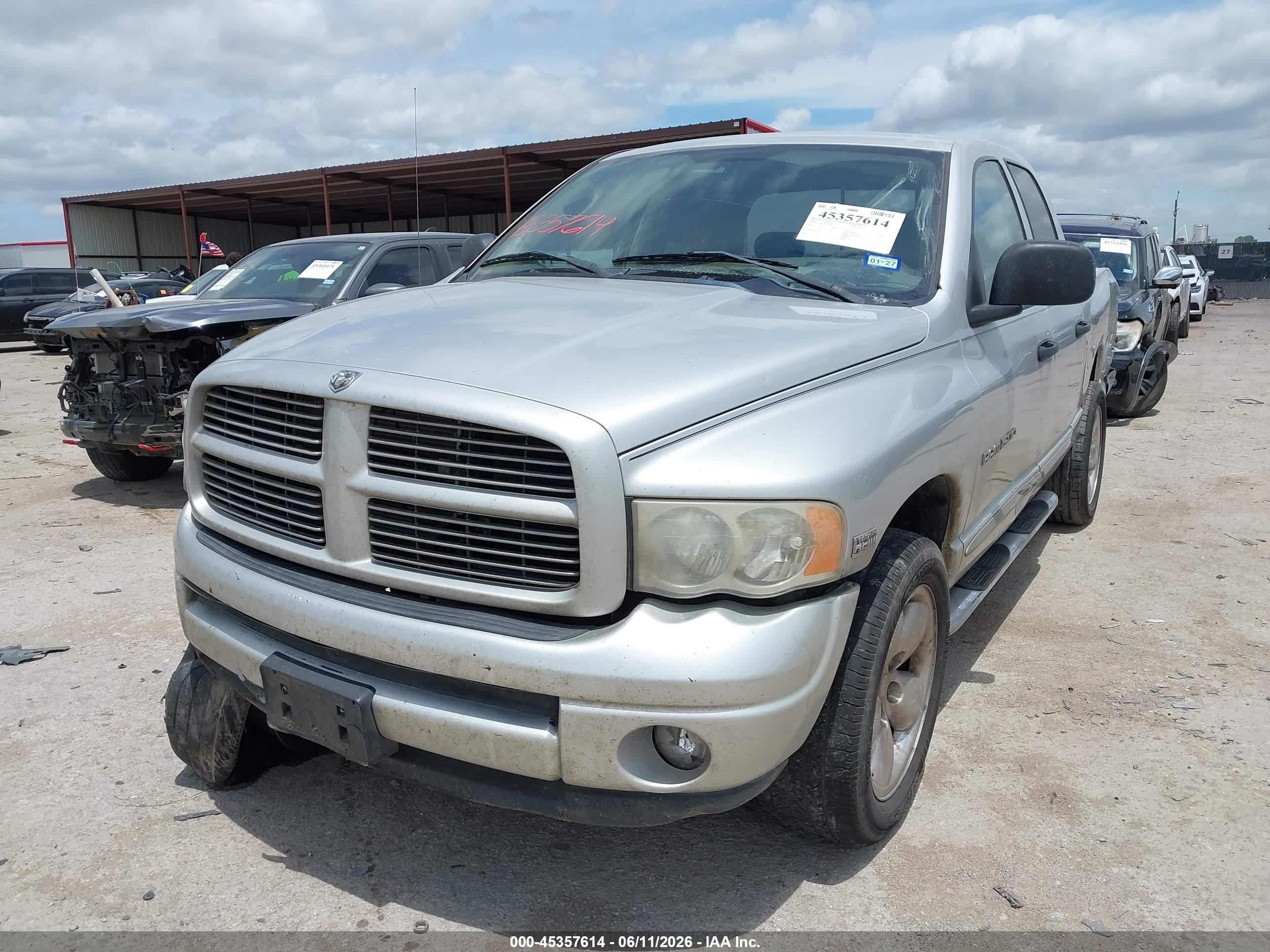 2004 Dodge Ram 1500 Slt/laramie Silver vin: 1D7HA18D14S543290