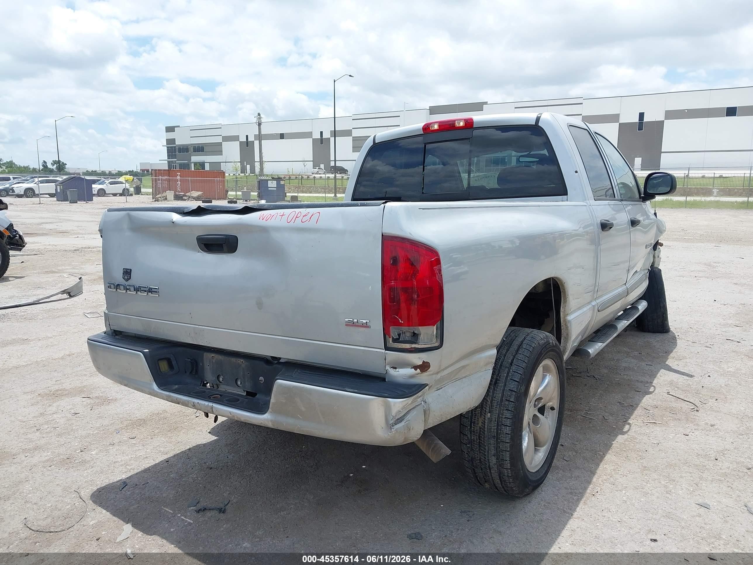 2004 Dodge Ram 1500 Slt/laramie Silver vin: 1D7HA18D14S543290
